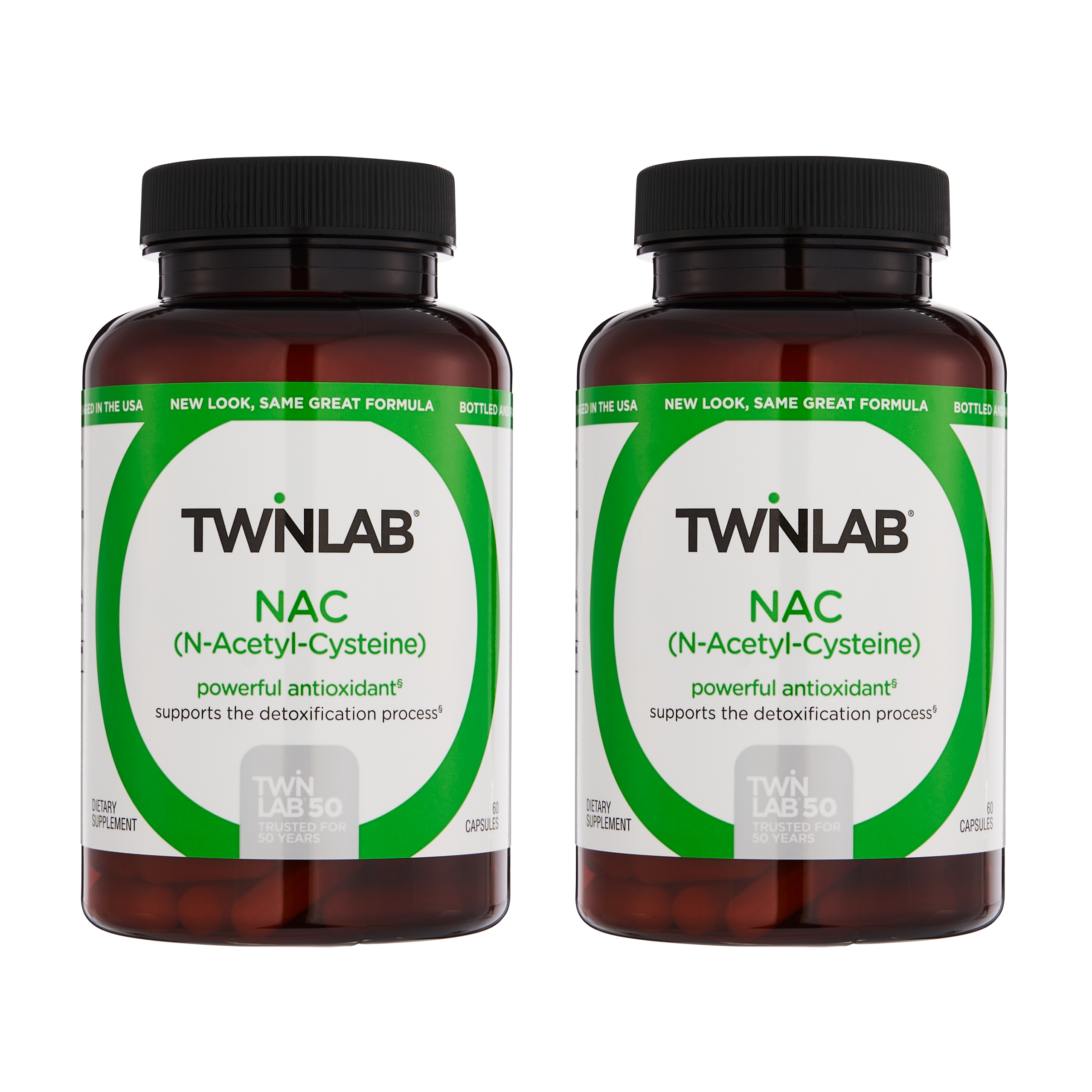 Twinlab TWL NAC (N-Acetyl-Cysteine) Caps 60 (Pack of 2)