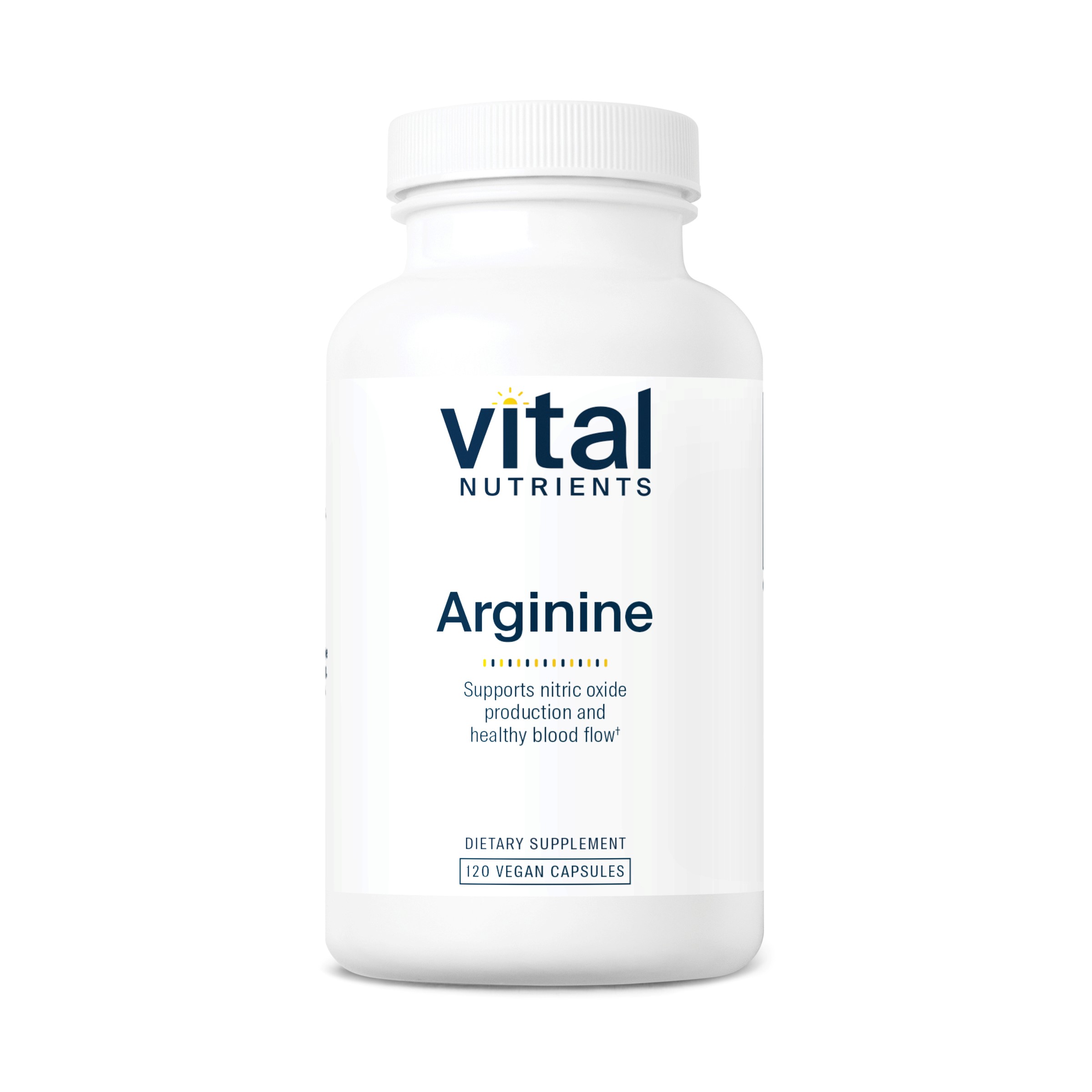 Vital Nutrients - Arginine - L-Arginine Amino Acid Support for Circulatory and Heart Health - 120 Vegetarian Capsules per Bottle - 1500 mg