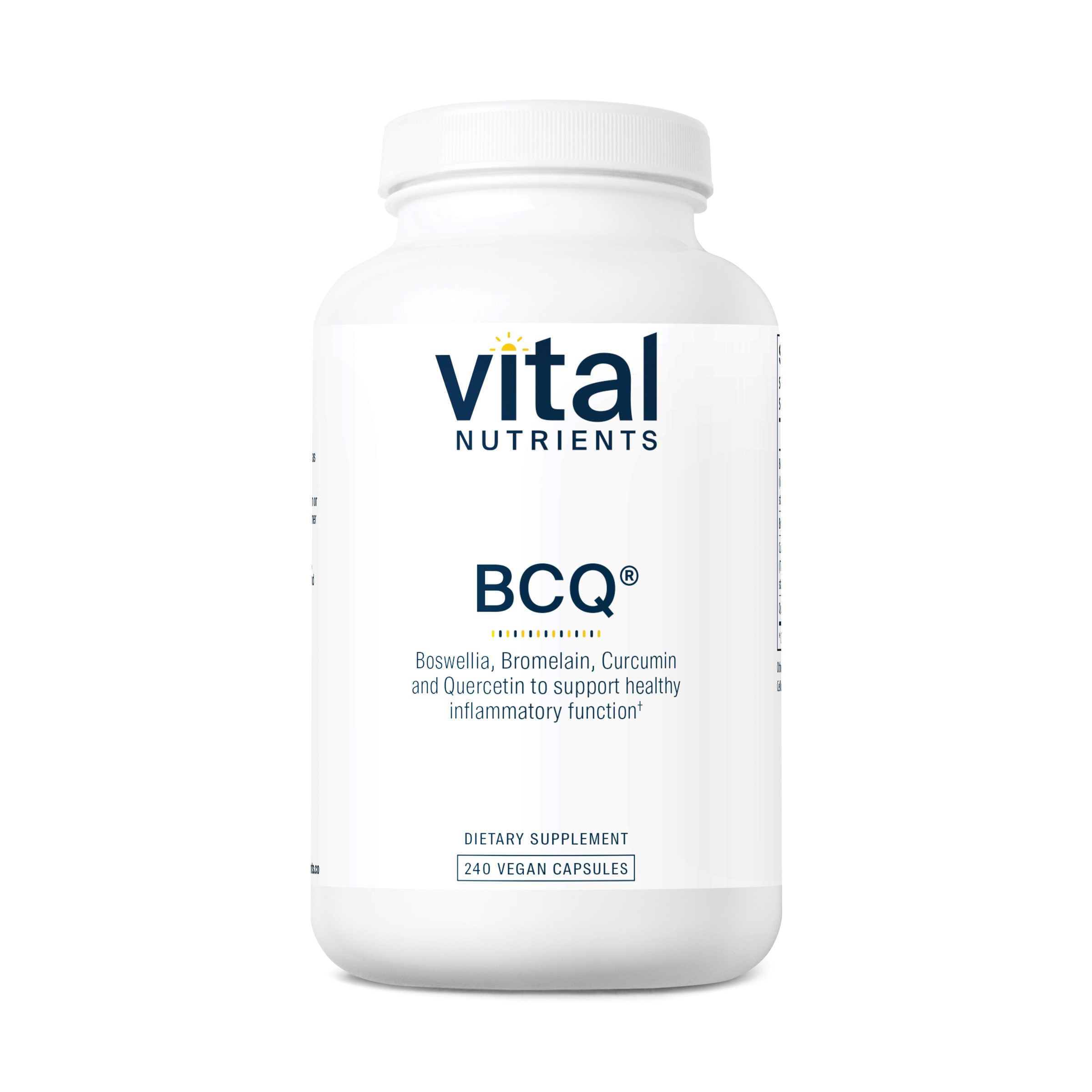 Vital Nutrients - BCQ (Bromelain, Curcumin and Quercetin) - Herbal Support for Joint, Sinus and Digestive Health - 240 Capsules