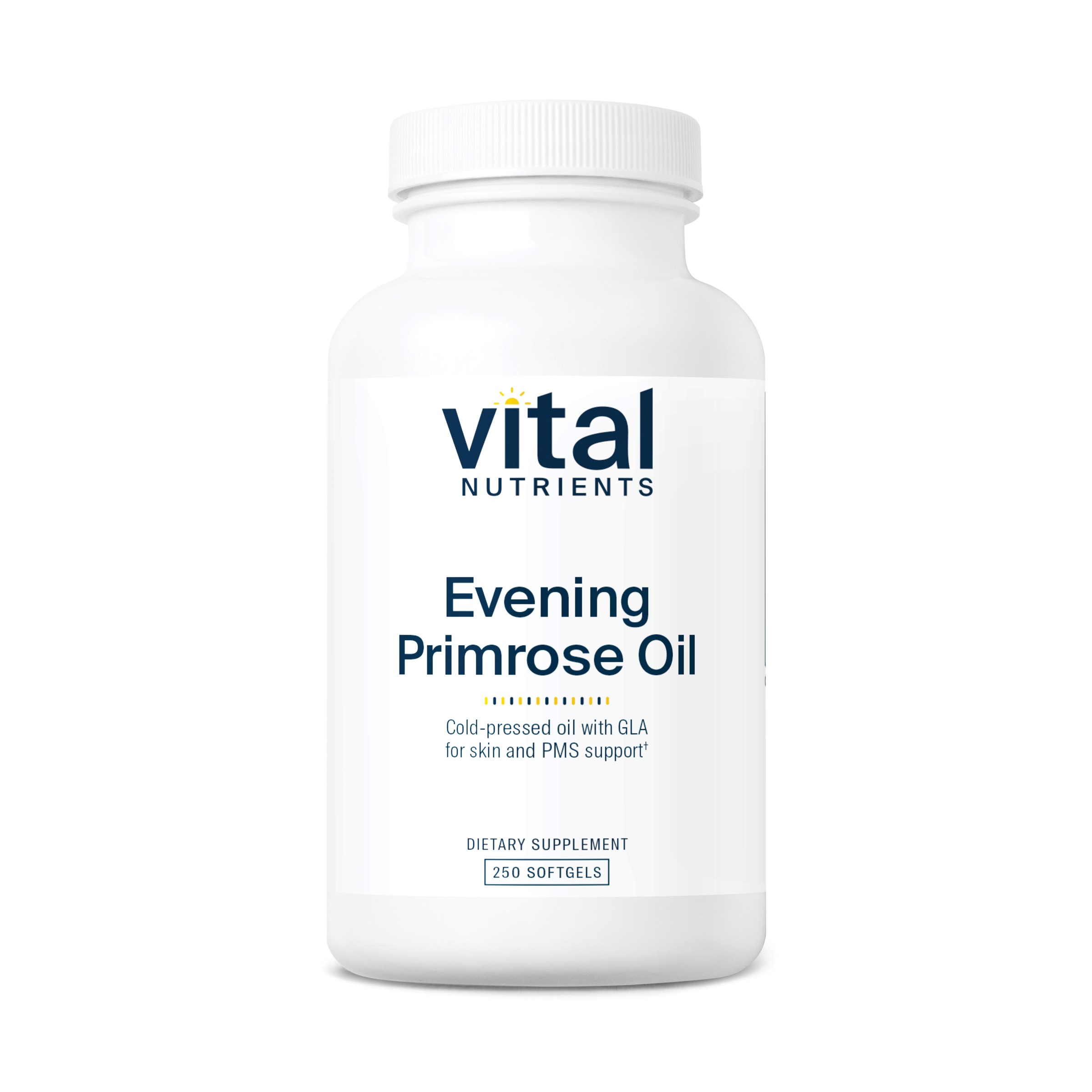 Vital Nutrients - Evening Primrose Oil 1000 mg - Cold-Pressed Oil That Contains GLA, an Essential Omega-6 Fatty Acid - 250 Softgels