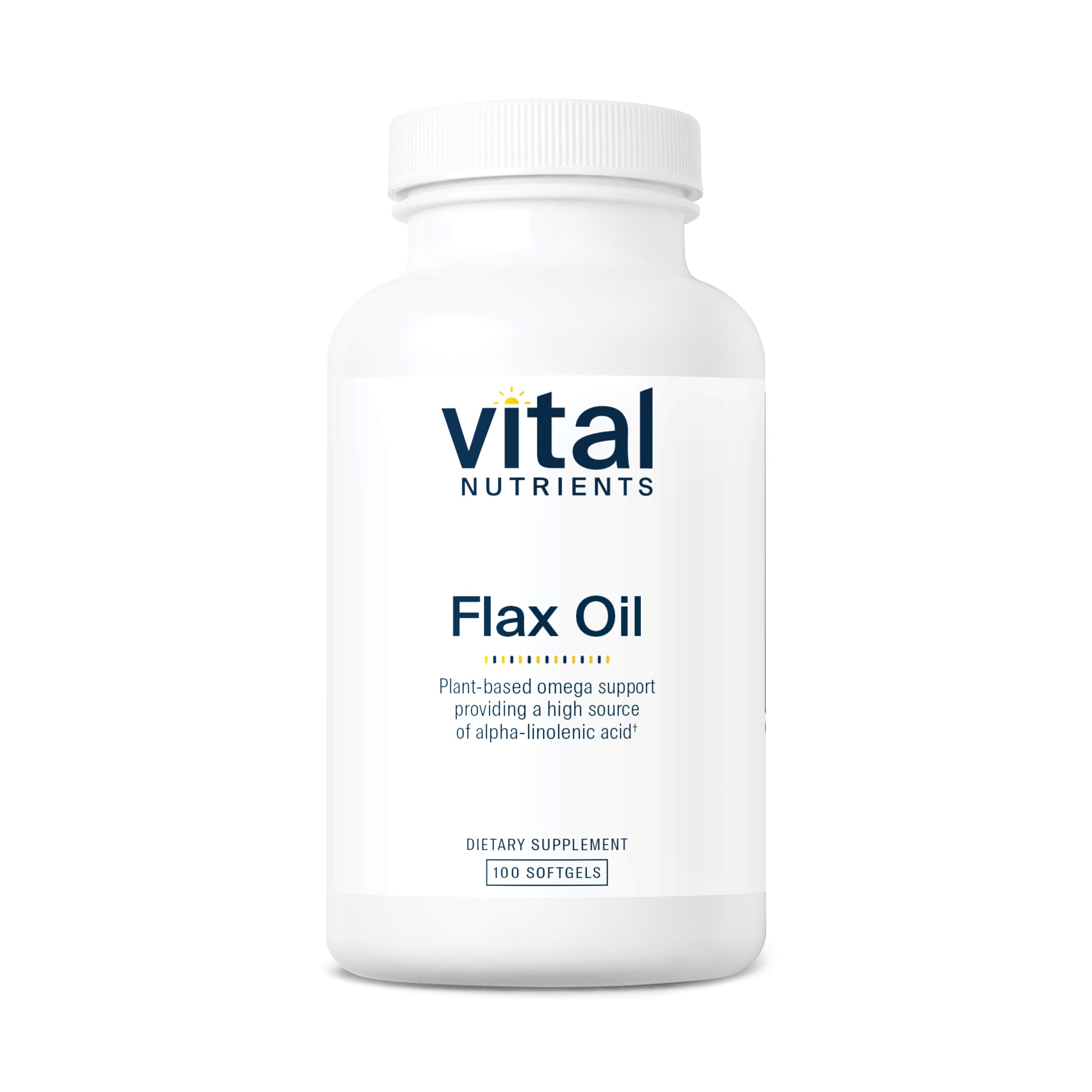 Vital Nutrients - Flax Oil - 100 Softgels per Bottle