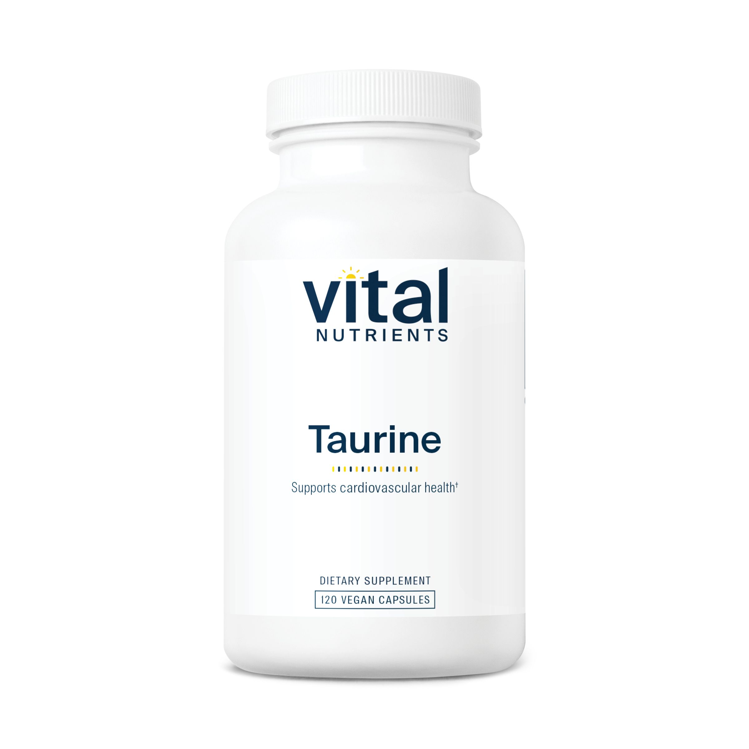 Vital Nutrients - Taurine - Supports Healthy Heart Function - 120 Vegetarian Capsules per Bottle - 1000 mg