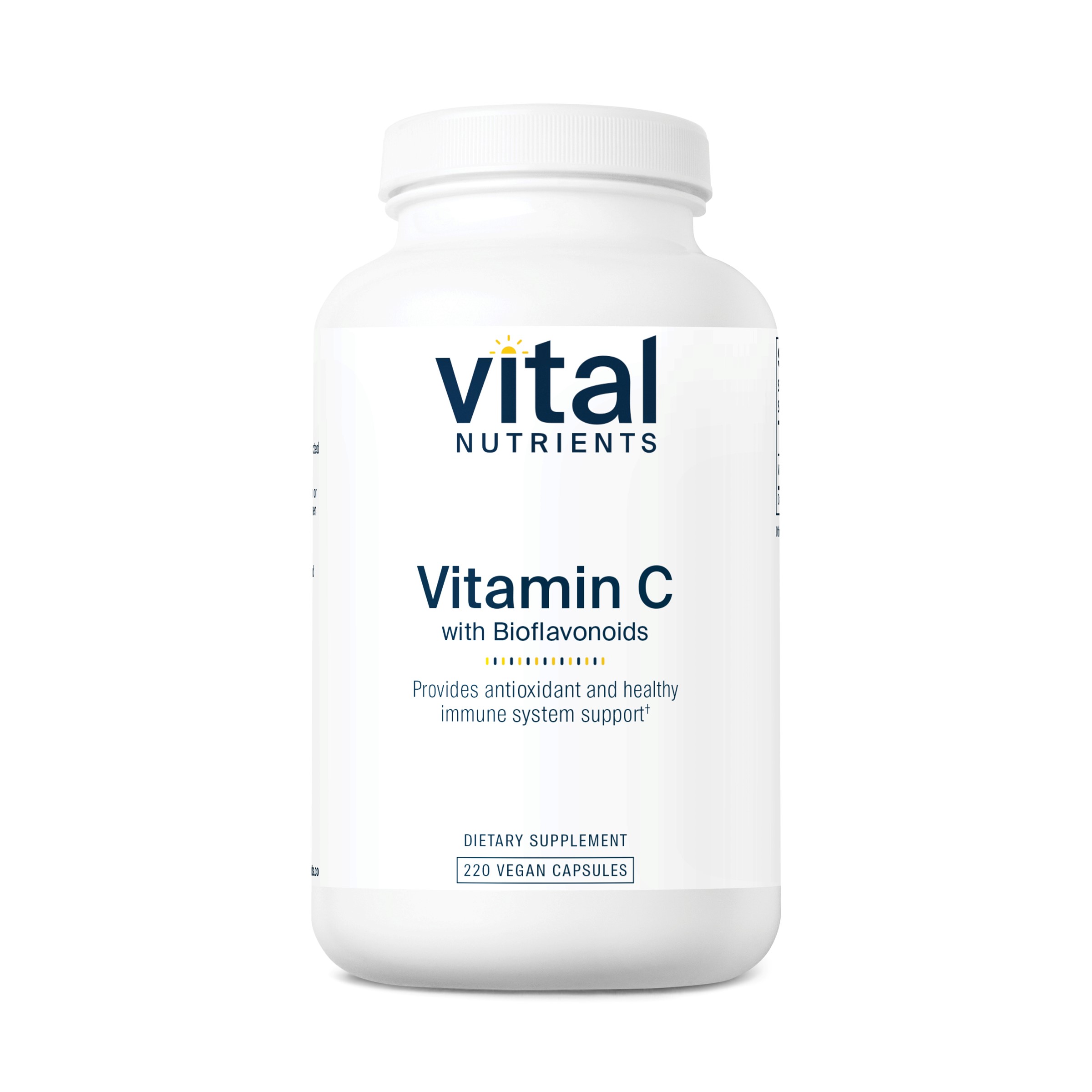 Vital Nutrients - Vitamin C with Bioflavonoids - Vitamin C and Bioflavonoid Formula - 220 Vegetarian Capsules