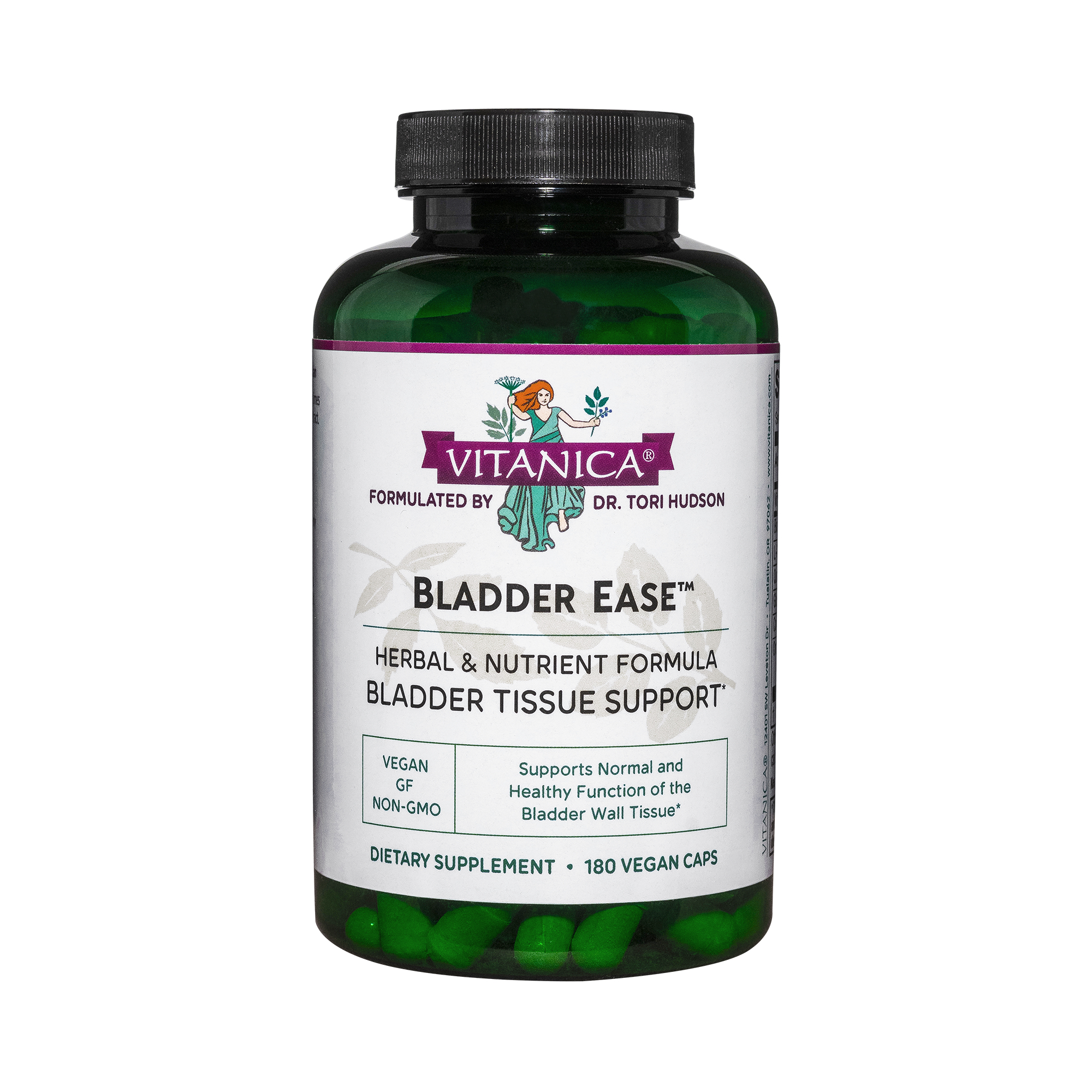 Vitanica Bladder Ease, Bladder Support, Vegan, 180 Capsules