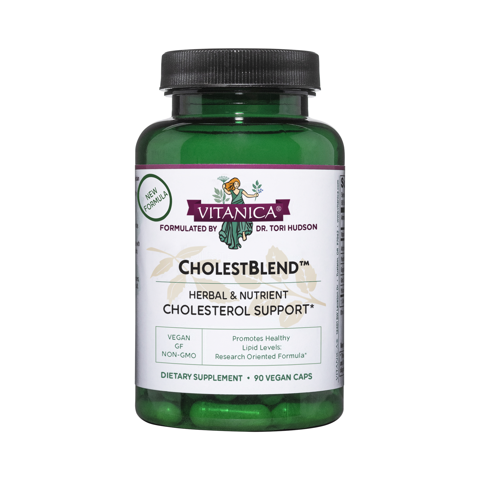 Vitanica Cholestblend, Cholesterol Support, Vegan, 90 Capsules