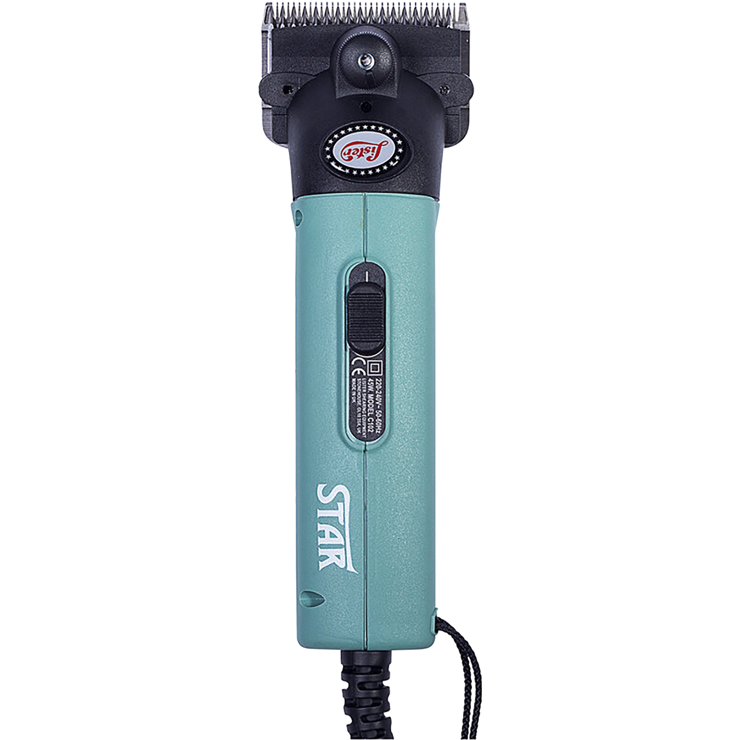Lister Star Large Animal Clipper with Fine Blade for Horses, Cattle, Sheep, and Livestock, Green with Hard Case (258-34501)