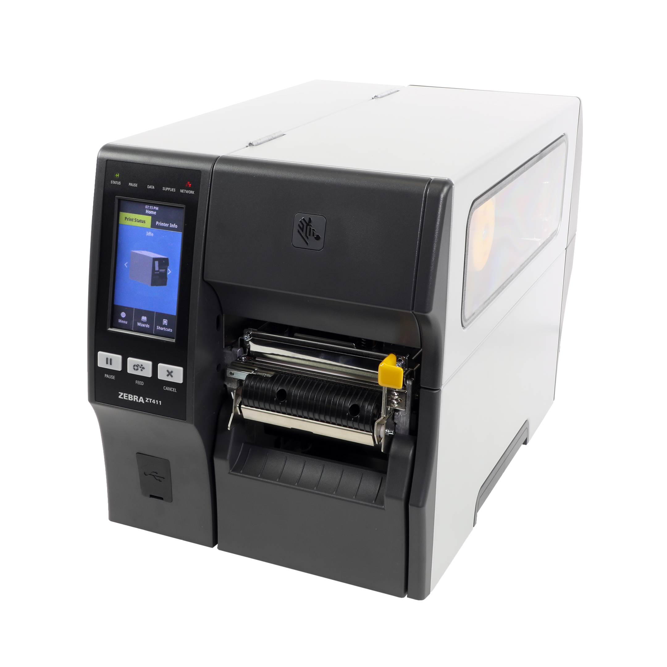 Zebra ZT411 Thermal Transfer Industrial Printer 203 dpi Print Width 4 in Serial USB Ethernet Bluetooth Peeler ZT41142-T110000Z