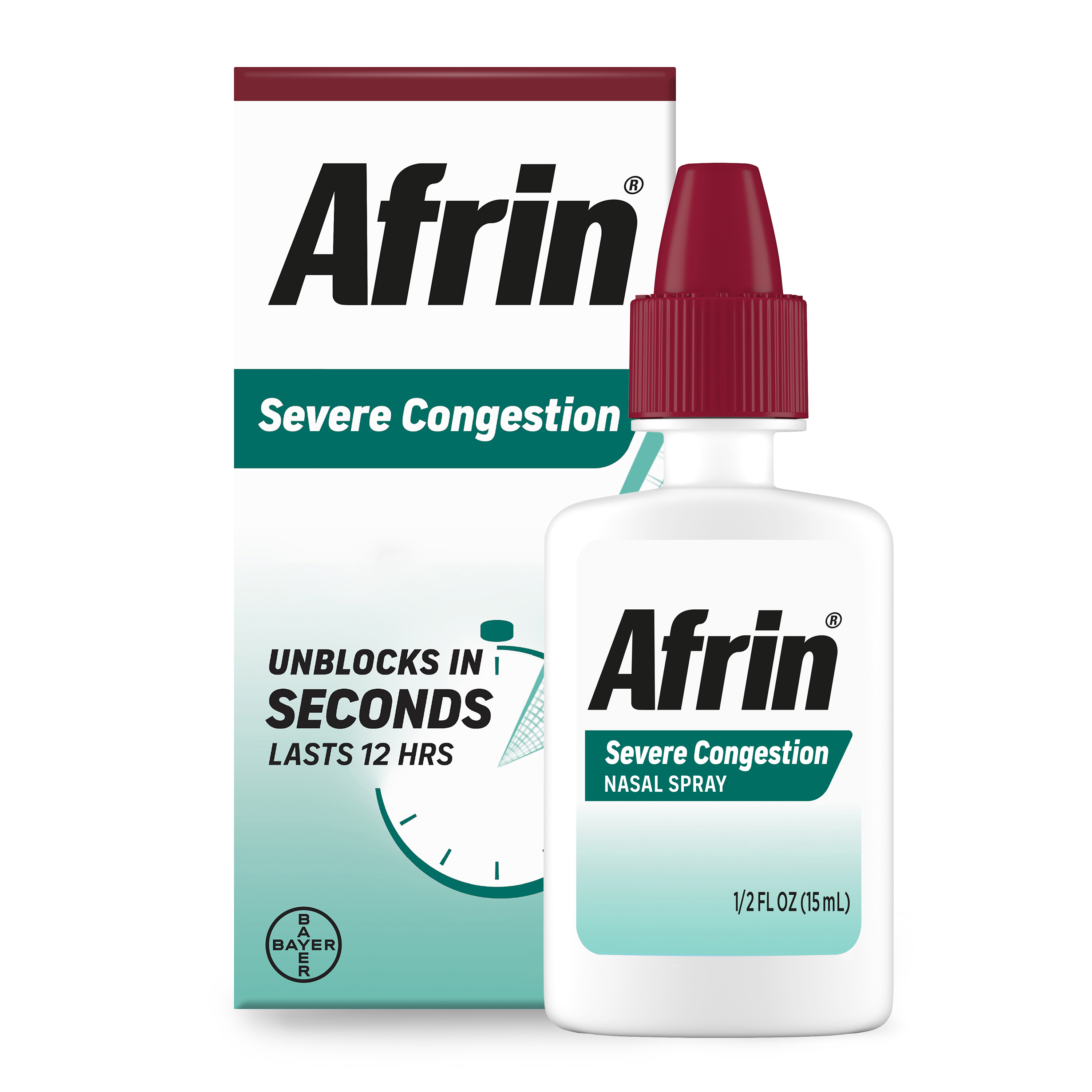 Afrin Severe Congestion Nasal Spray 15 mL (Pack of 6)