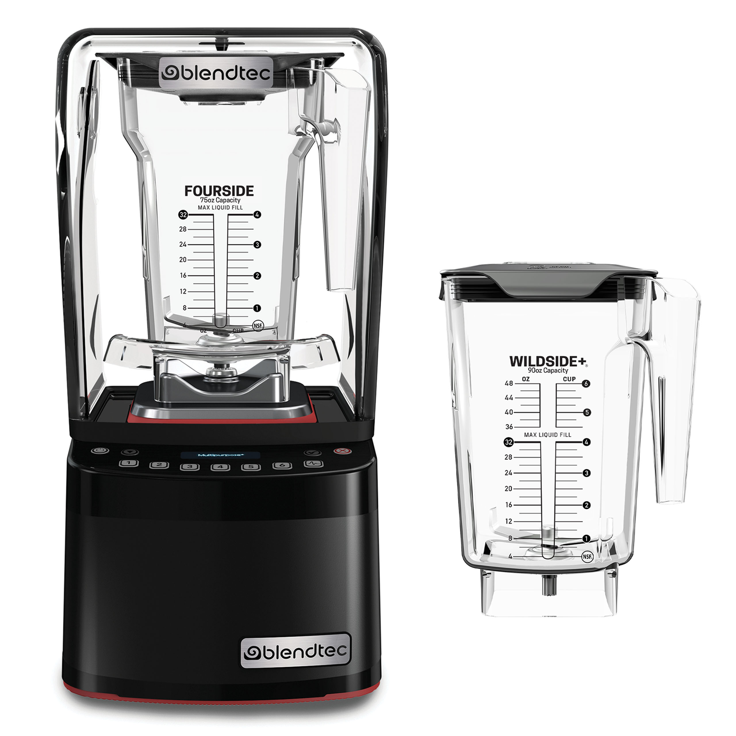Blendtec Stealth 885 Countertop Blender, FS Jar/WS+ Jar/Sound Enclosure, Black