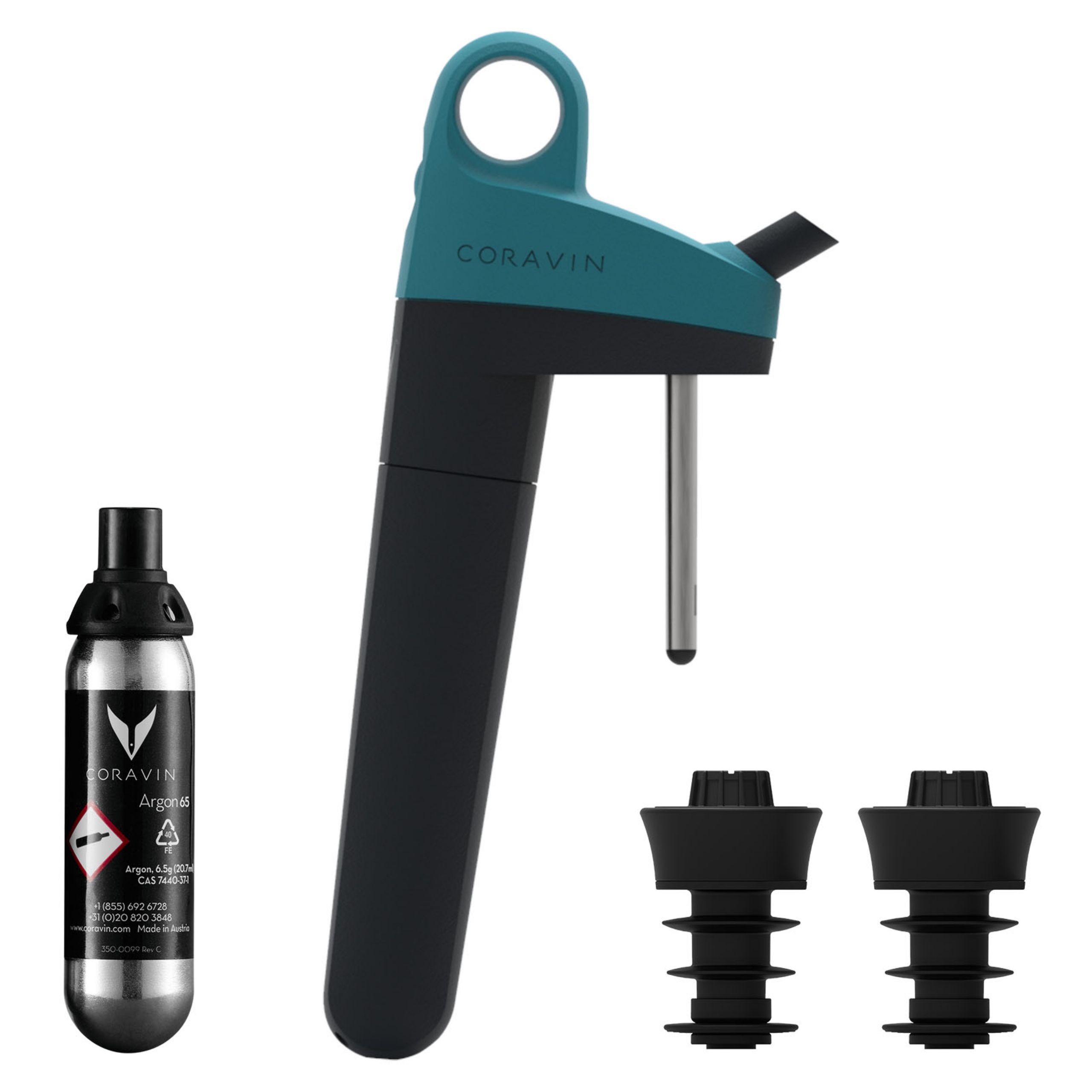 Coravin Pivot Wine Preservation System, Teal