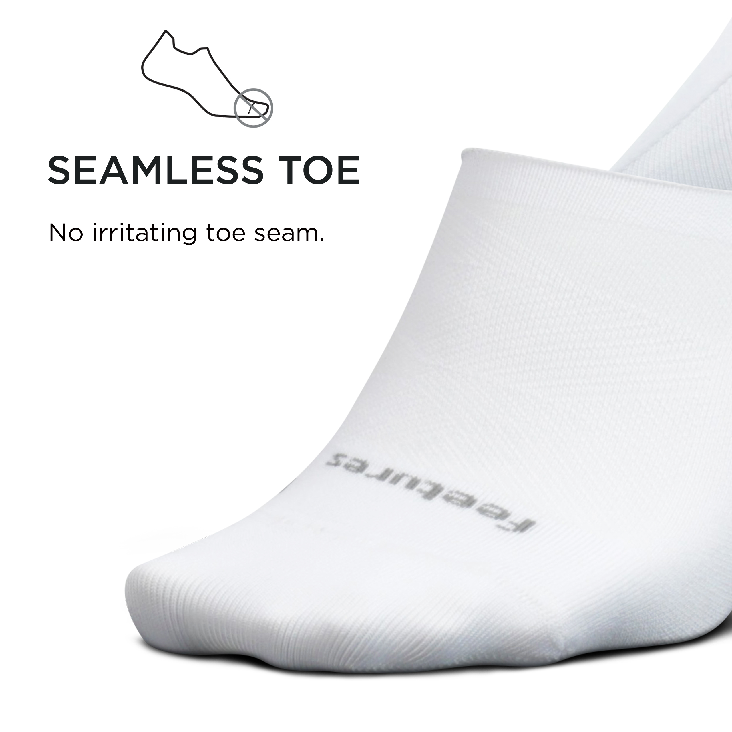 Feetures Elite Ultralight Invisible Socks - Anti-Slip Sport Sock, Black, L - Picture 27 of 36