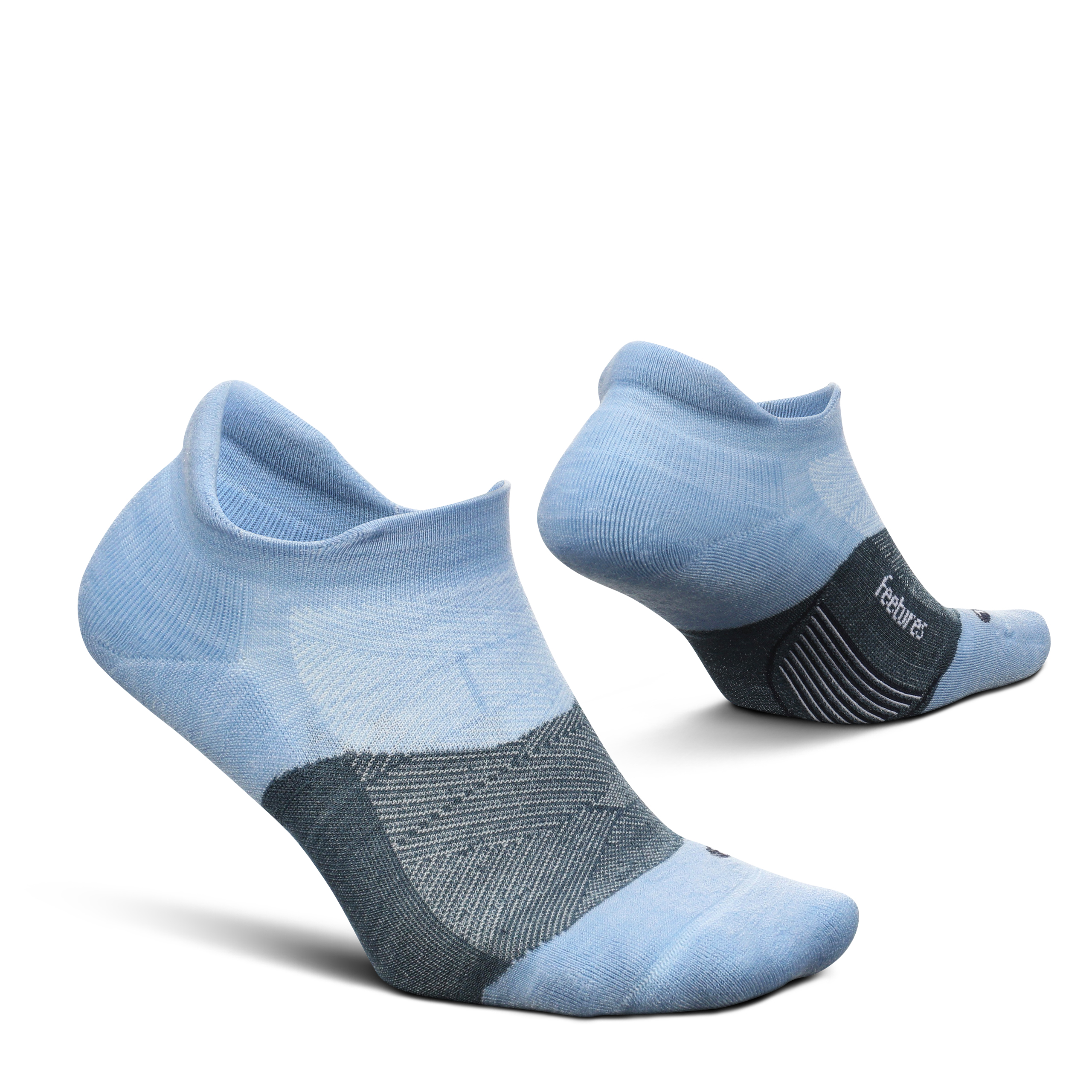 Feetures Merino 10 Ultra Light No Show Tab Sock (1 Pair) Small, Sky