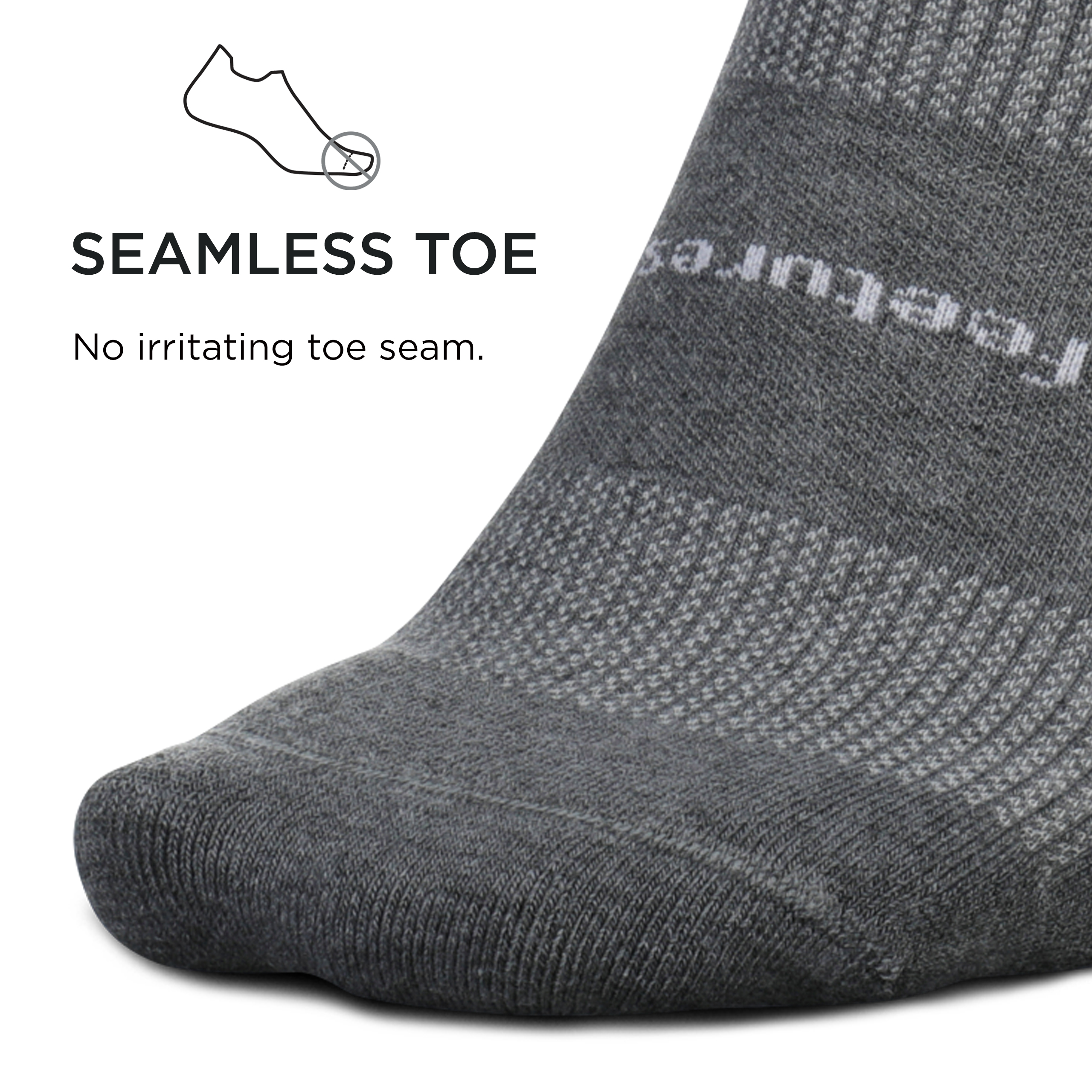 Feetures High Performance Max Cushion Ankle Sock with Heel Tab - Cornflower, S - Picture 15 of 18