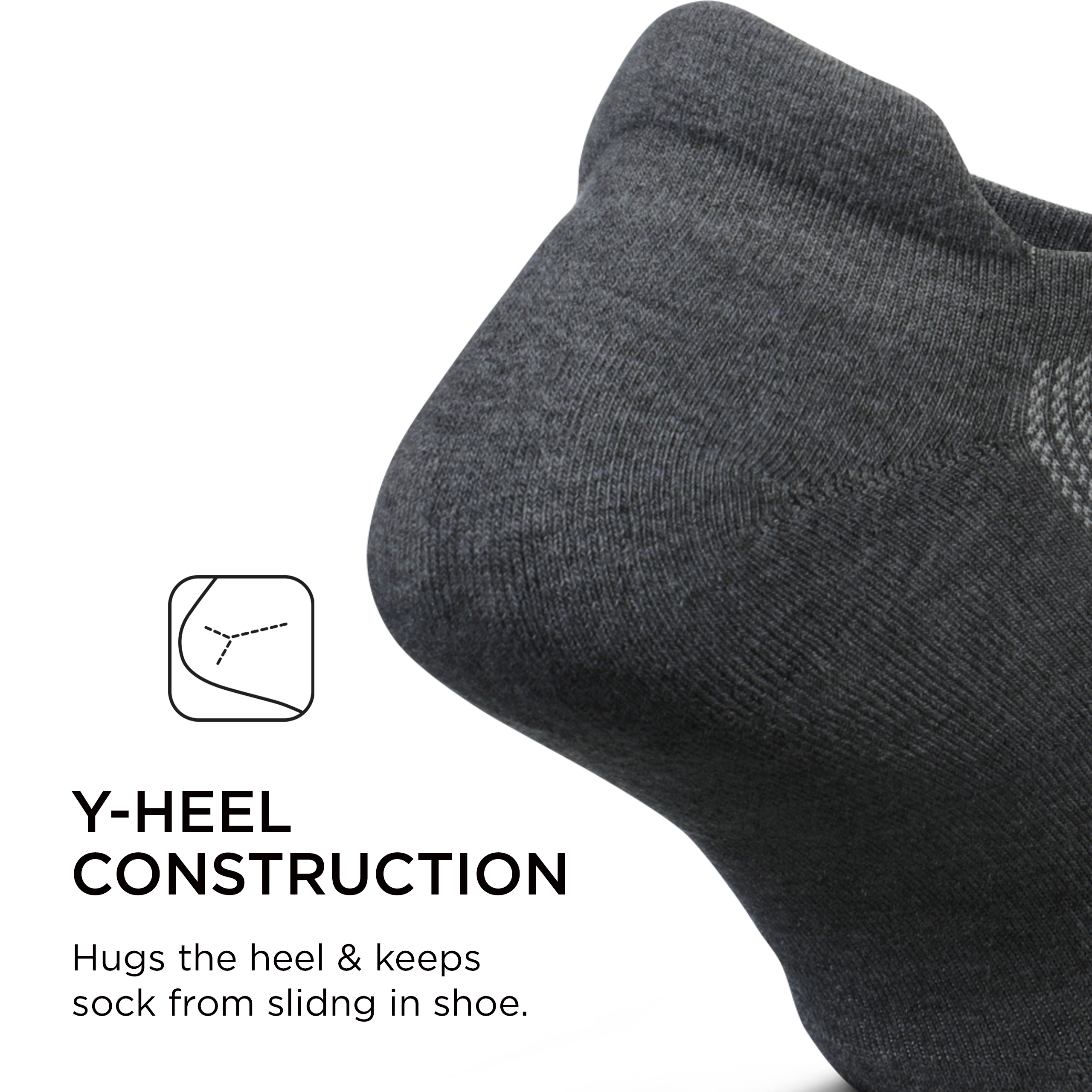 Feetures High Performance Max Cushion Ankle Sock with Heel Tab - Cornflower, S - Picture 16 of 18