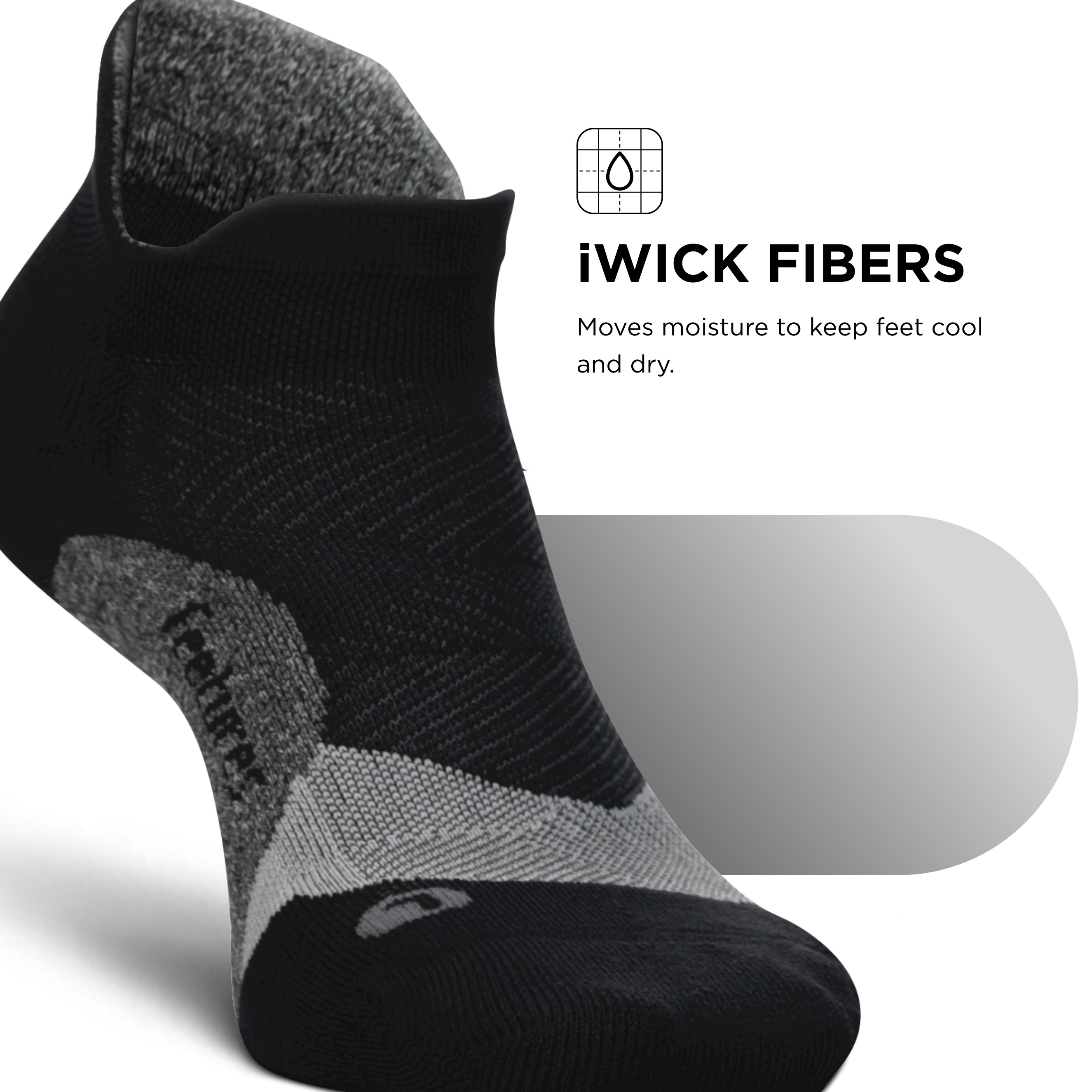 Feetures Elite Light Cushion No Show Tab Running Socks Compression Small, Pink - Picture 17 of 60