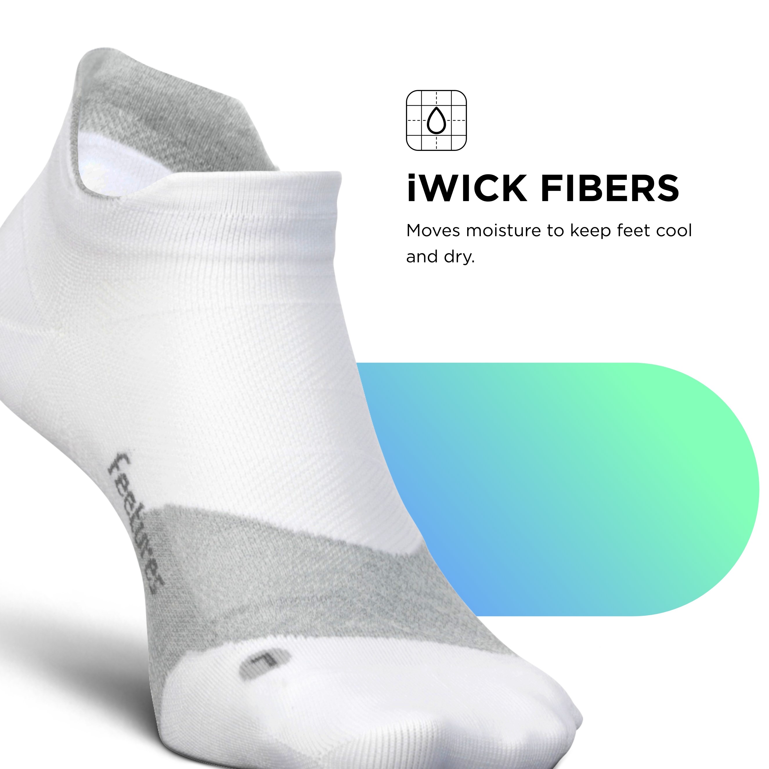 Feetures High Performance Cushion Quarter Sock feuchtigkeitsableitend schwarz, M - Bild 53 von 78