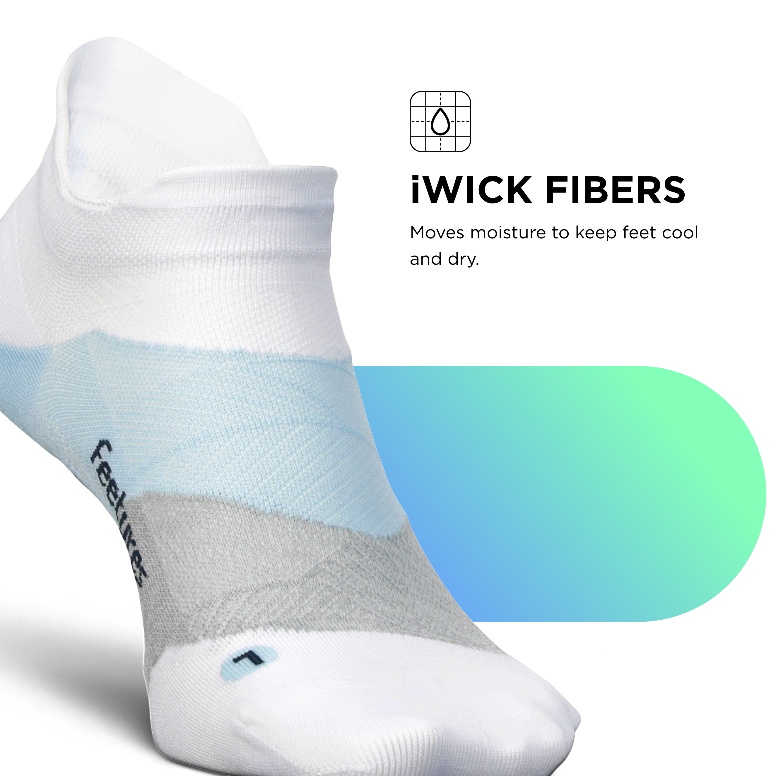 Feetures High Performance Cushion Quarter Sock feuchtigkeitsableitend schwarz, M - Bild 71 von 78