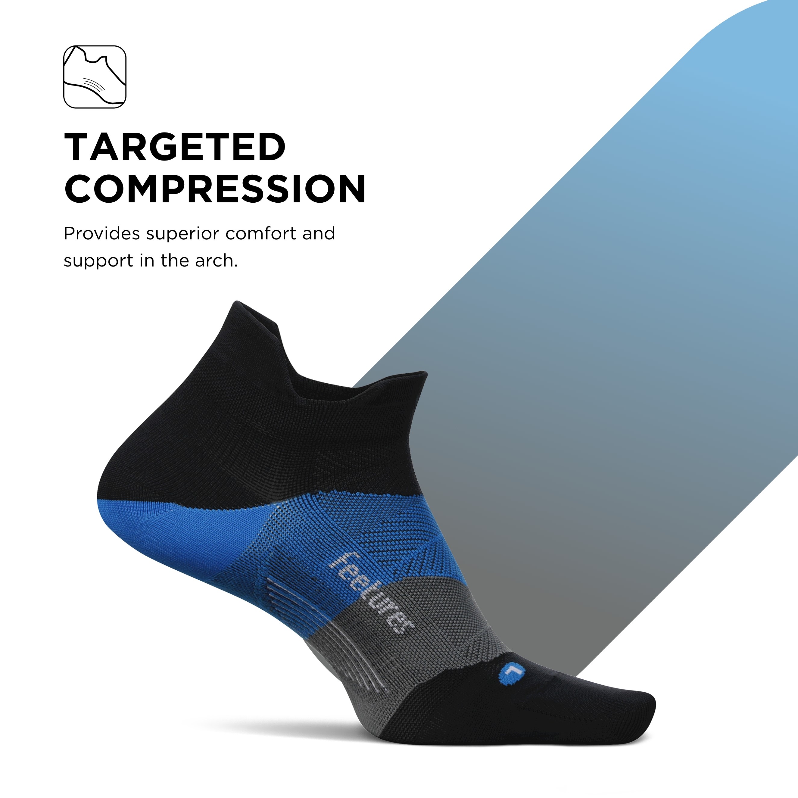 Feetures High Performance Cushion Quarter Sock feuchtigkeitsableitend schwarz, M - Bild 15 von 78
