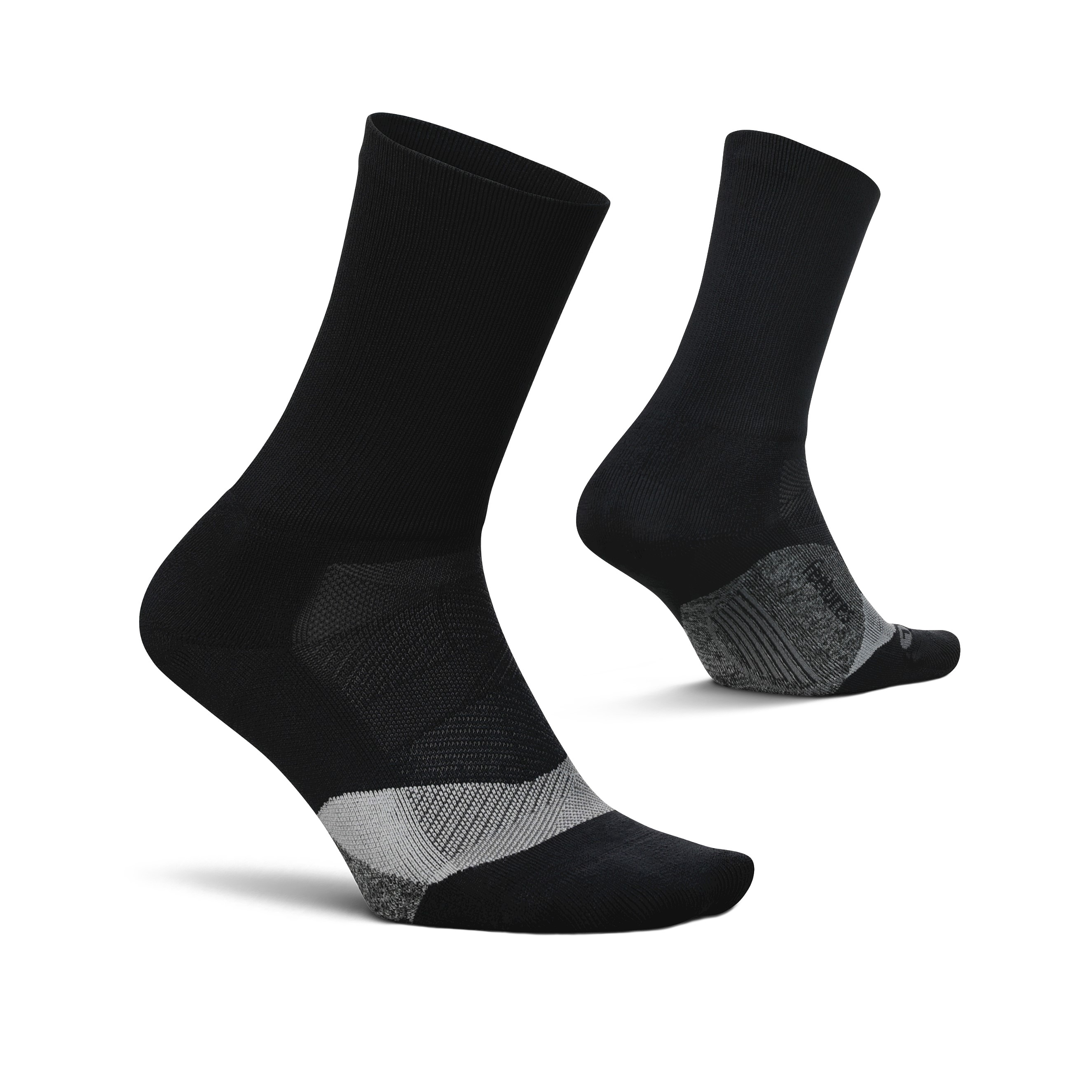 Feetures Elite Light Cushion Mini Crew Sock - Sport Sock - XL, Rythmic Black - Picture 13 of 36