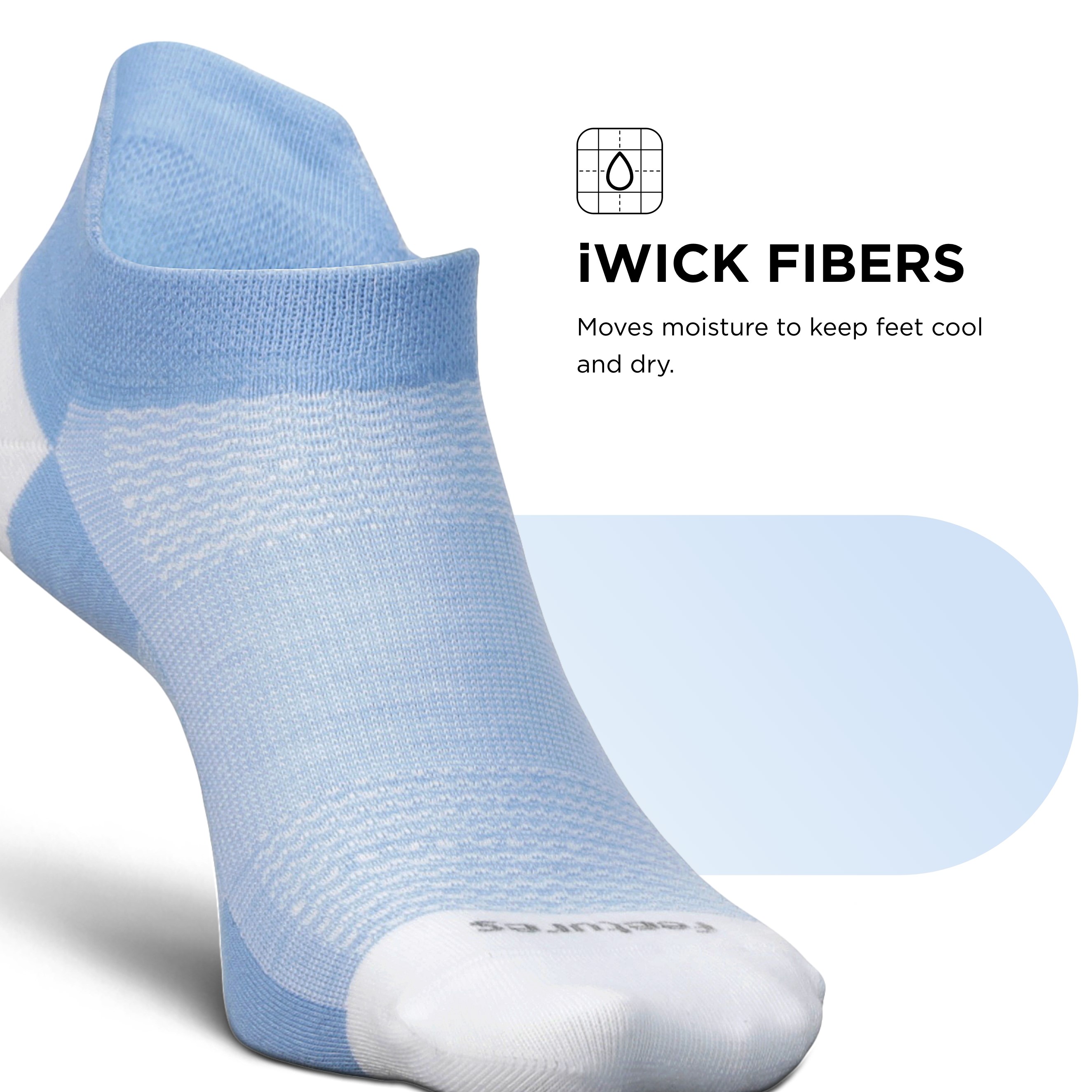 Feetures Ultra Light Ankle Tab Athletic Socks for Men & Women, White Medium - Picture 11 of 48