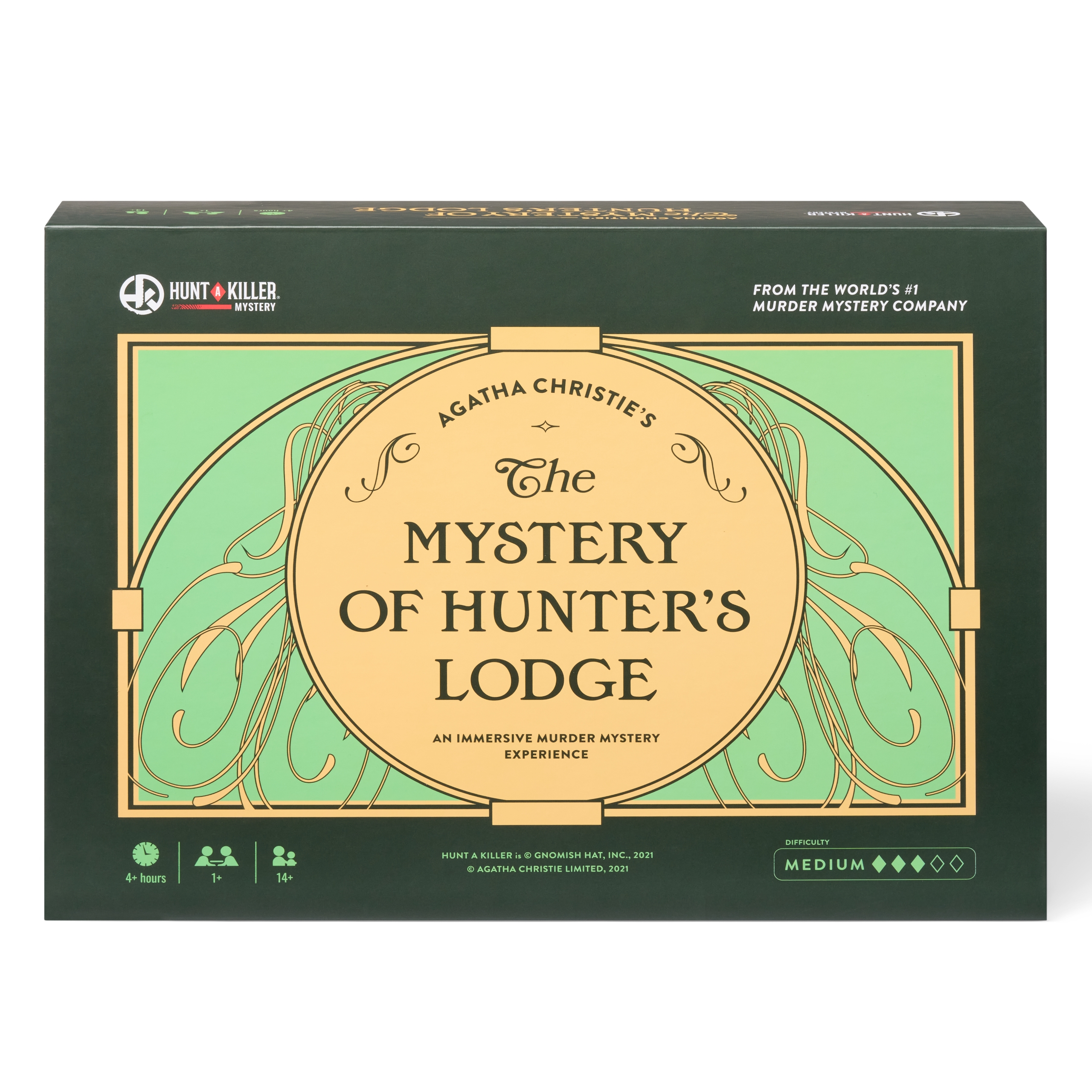 Hunt A Killer & Agatha Christie's The Mystery of Hunter's Lodge - Murder Mystery Game for True Crime Fans with Evidence & Puzzles - Solve Crimes at Date Night or Family Game Night - Age 14+