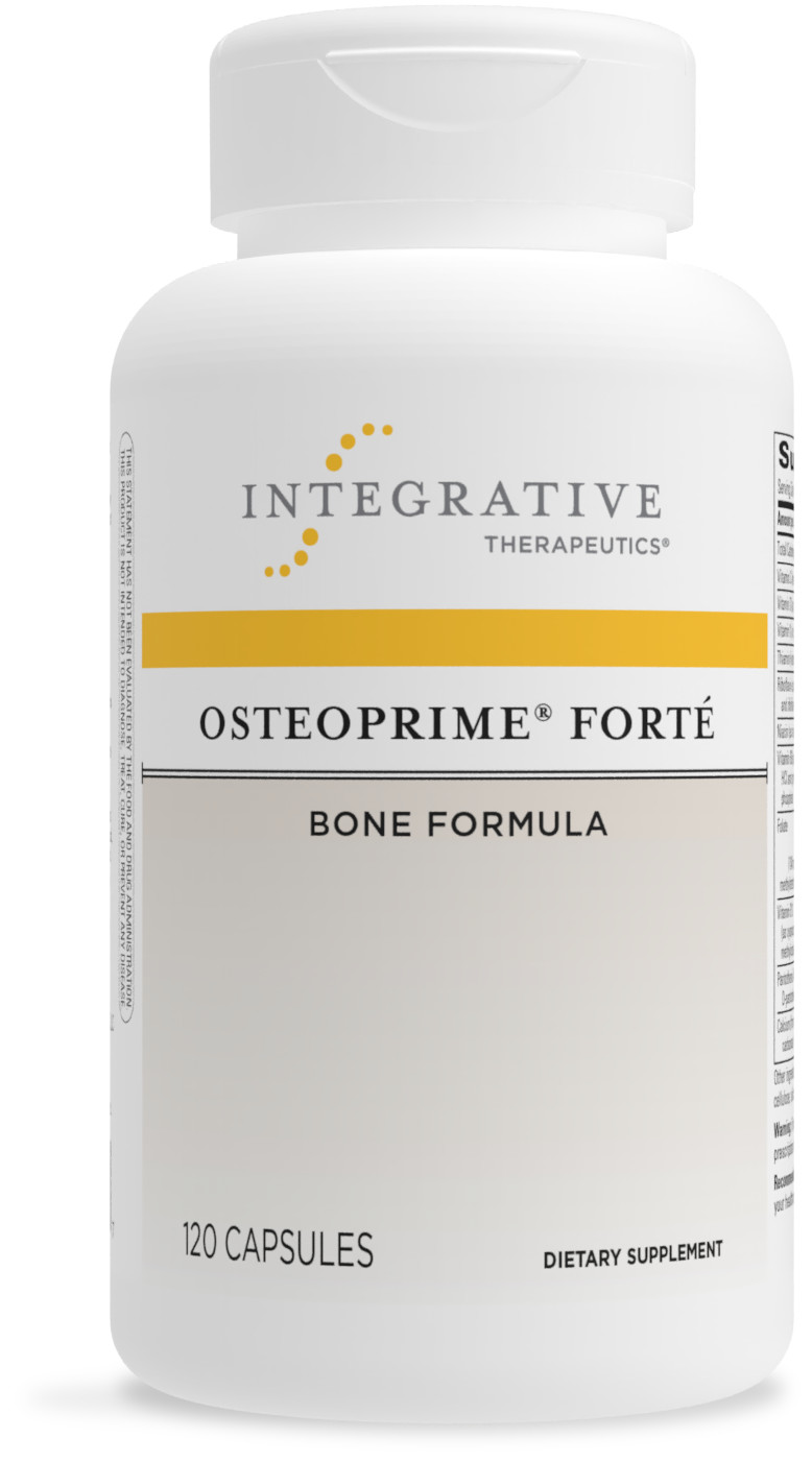 Integrative Therapeutics Osteoprime Forte - Bone Health Support* - with 5 Types of Calcium - Dietary Supplement with Vitamin C & B12, Magnesium, & Zinc - Gluten Free - Dairy Free - 120 Capsules