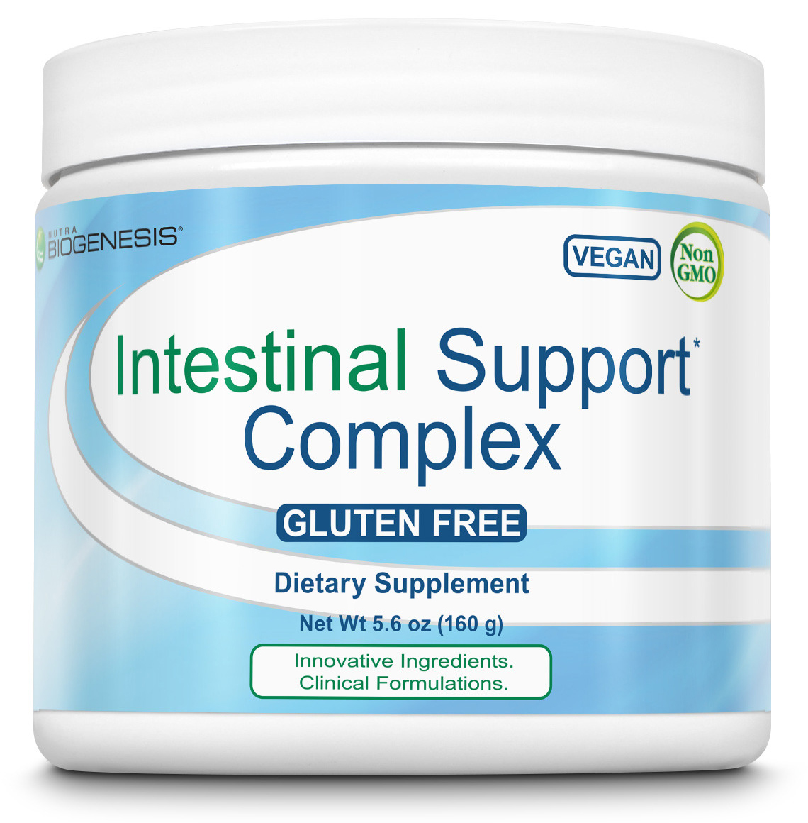 Nutra BioGenesis - Intestinal Repair Complex - Slippery Elm, DGL, Marshmallow and L-Glutamine for Intestinal Support - Gluten Free, Vegan, Non-GMO - 160 g