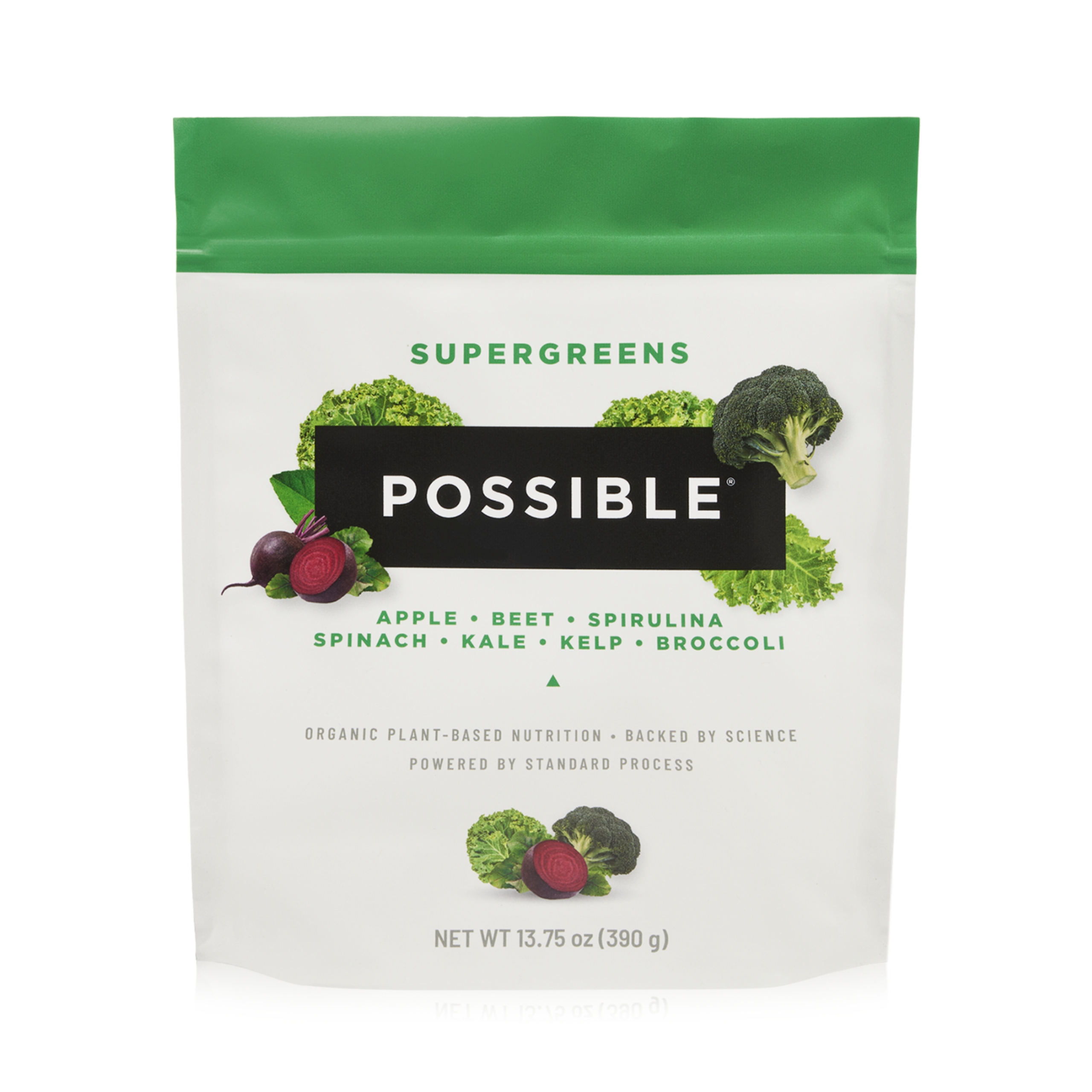 Possible SuperGreens - Superfoods Powder Mix with 23 Whole Food Ingredients, Vegan, Organic, Plant-Based Wellness - 1 Pouch, 30-Day Supply