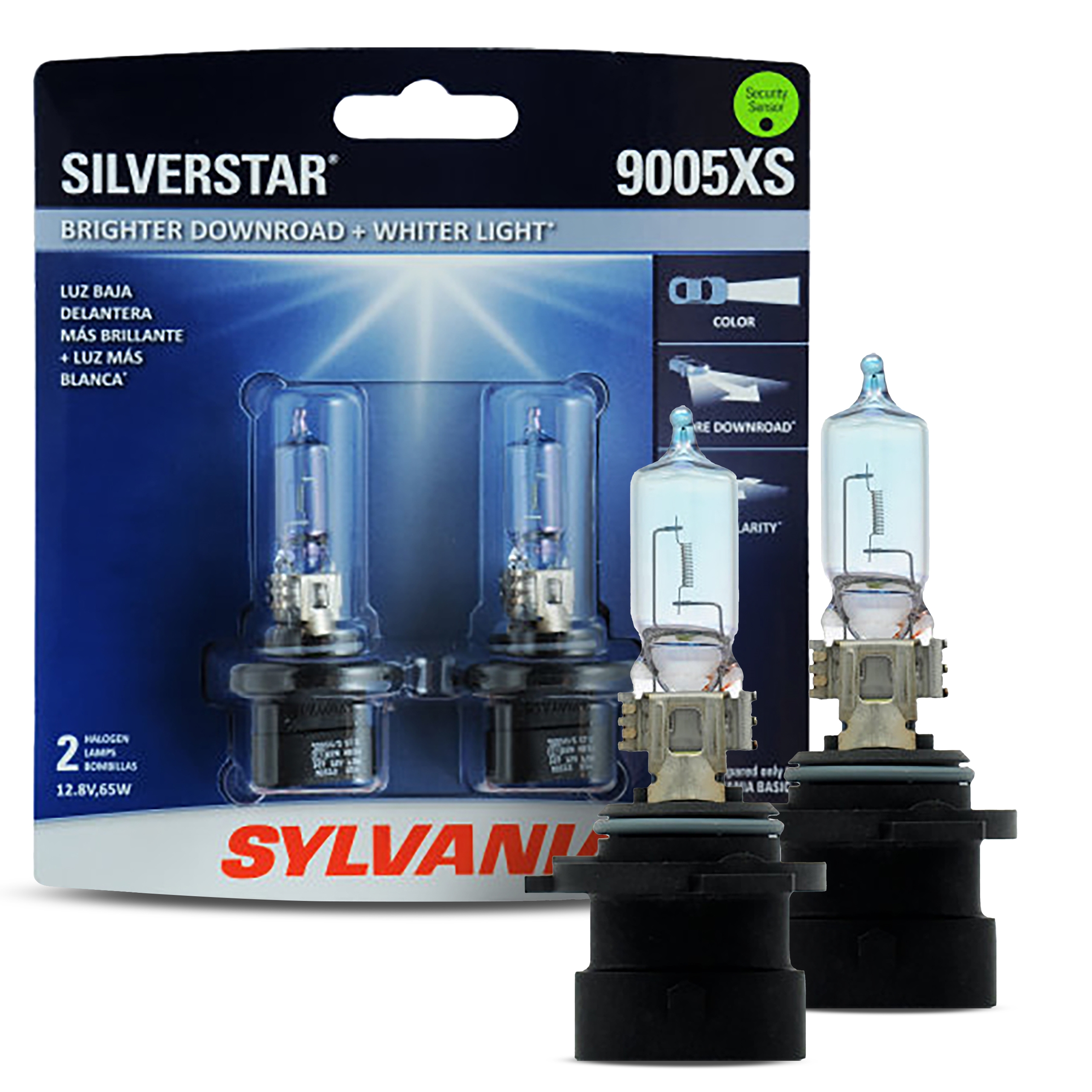 SYLVANIA 9005XS SilverStar High Performance Halogen Headlight Bulb, (Contains 2 Bulbs)