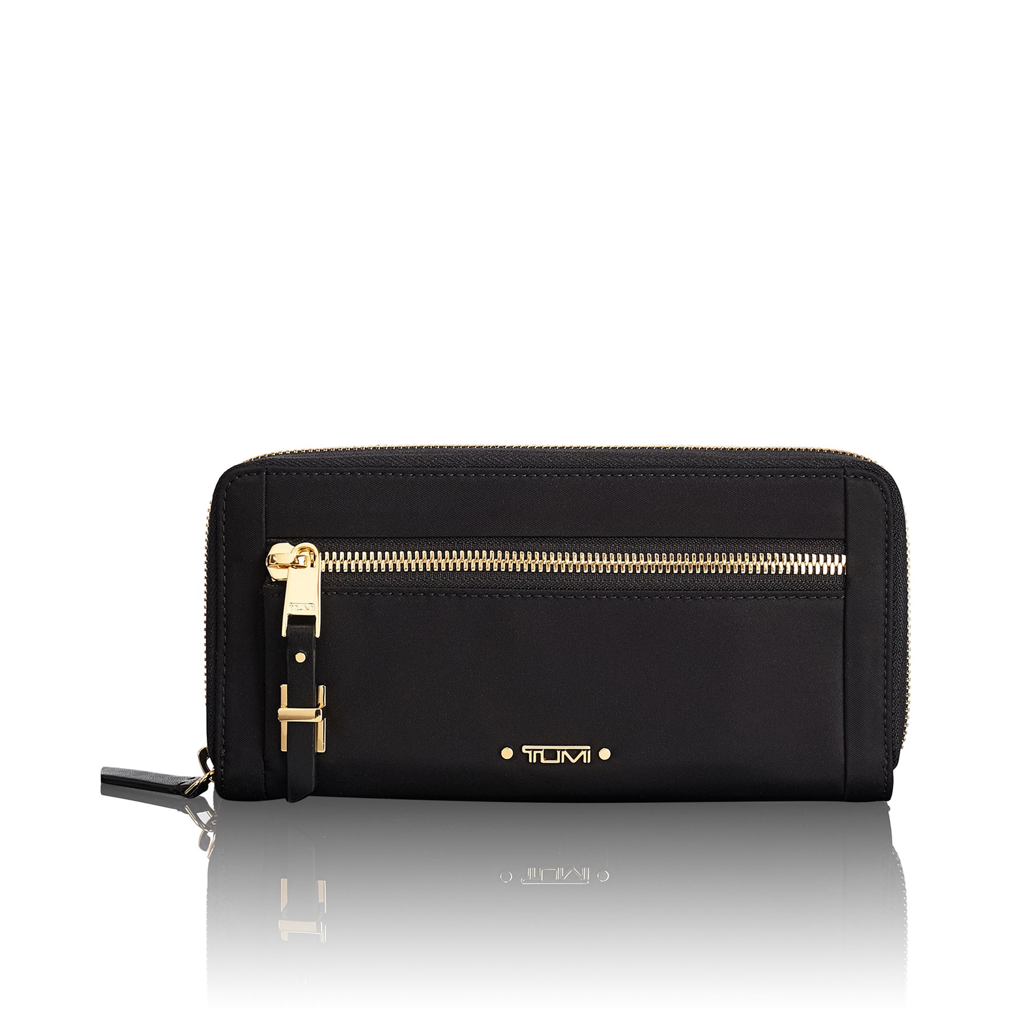 TUMI - Voyageur Zip-Around Continental - Durable Cash & Card Holder - Aesthetic Travel Wallet for Women - Gift Box Included - Black