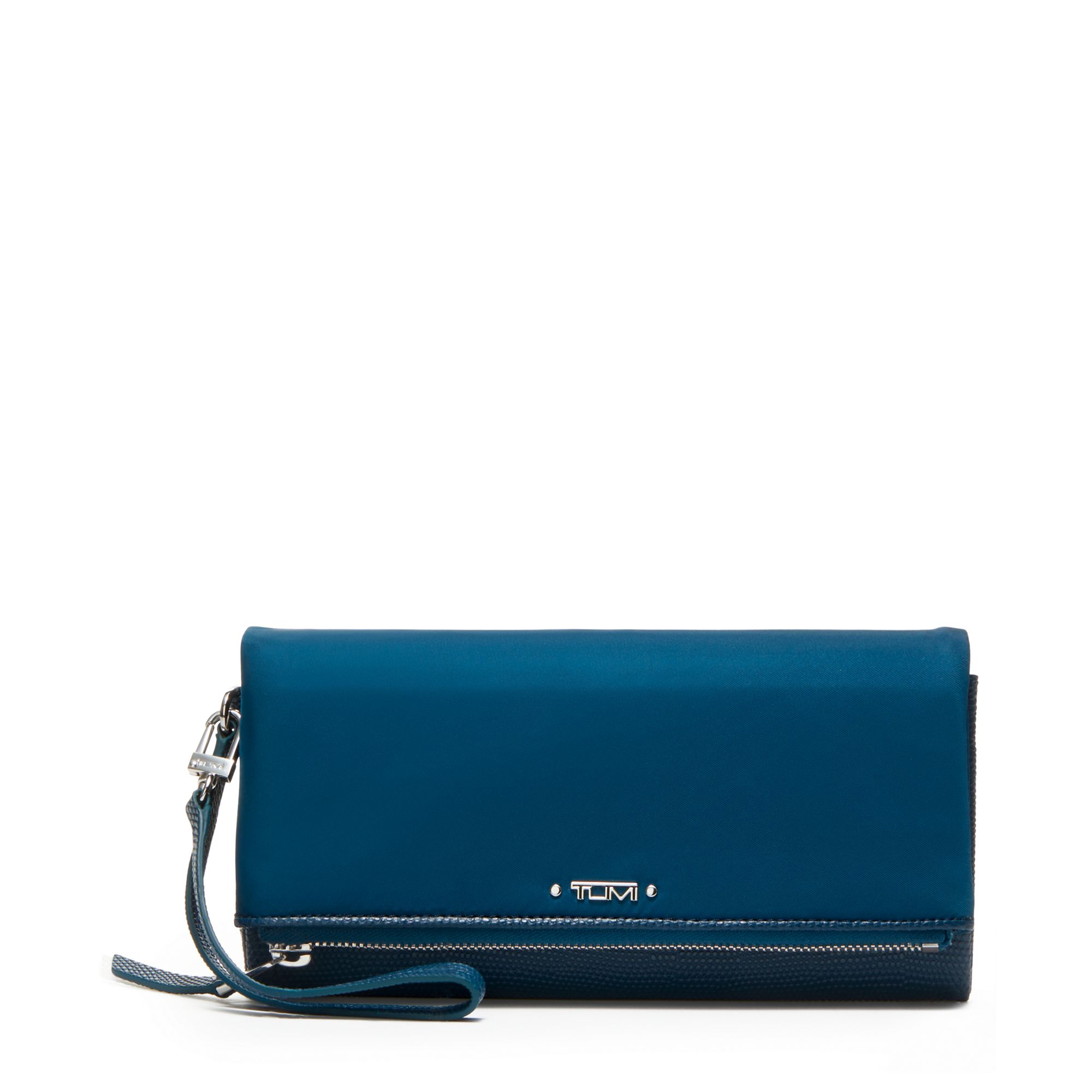 TUMI - Voyageur Travel Wallet - Wristlet Wallet with Passport, Cash & Card Holders - Zipper Wallet for Women - With Gift Box - Dark Turquoise