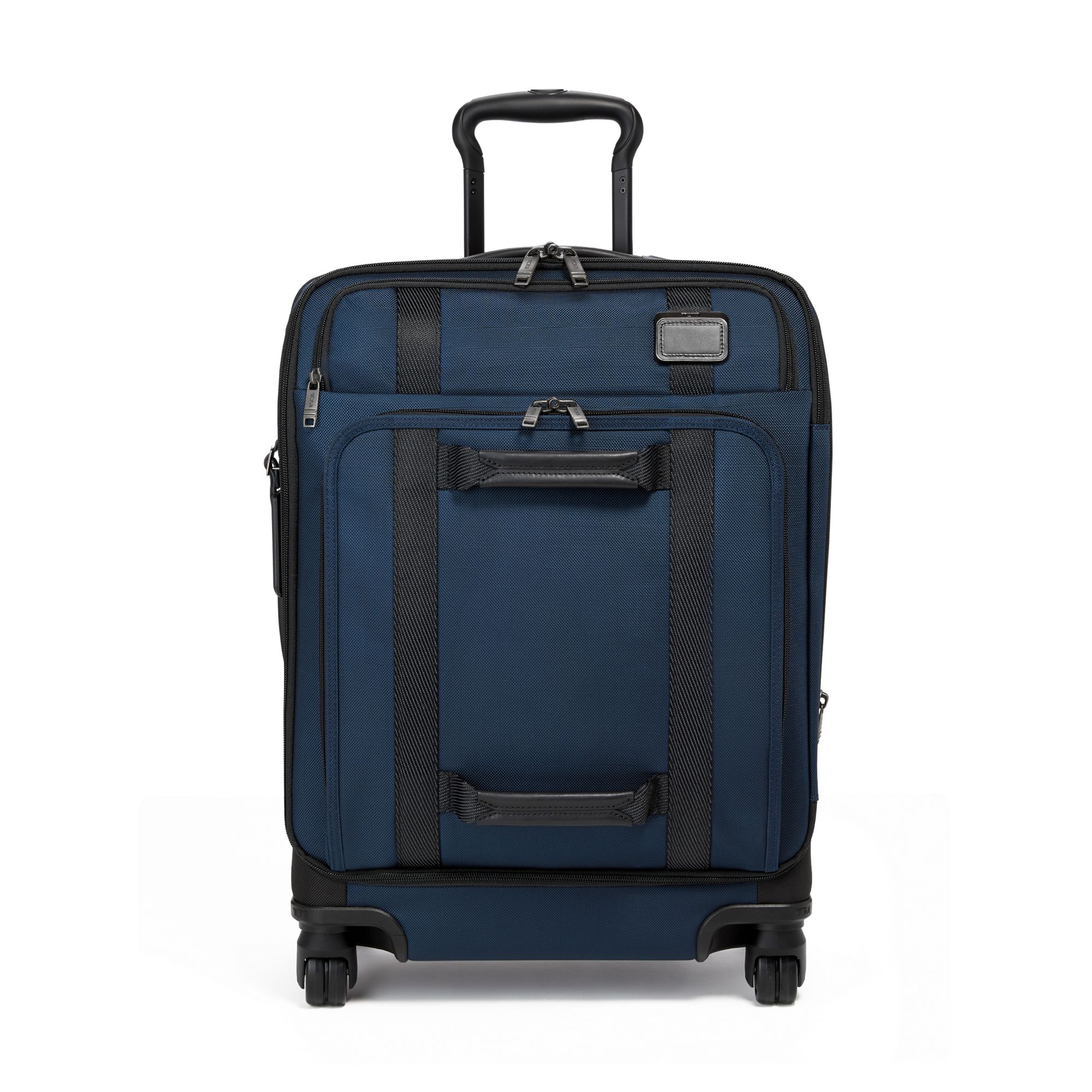 TUMI - Merge Continental Front Lid 4 Wheeled Carry-On Luggage - 22 Inch Rolling Suitcase for Men and Women - Navy/Black