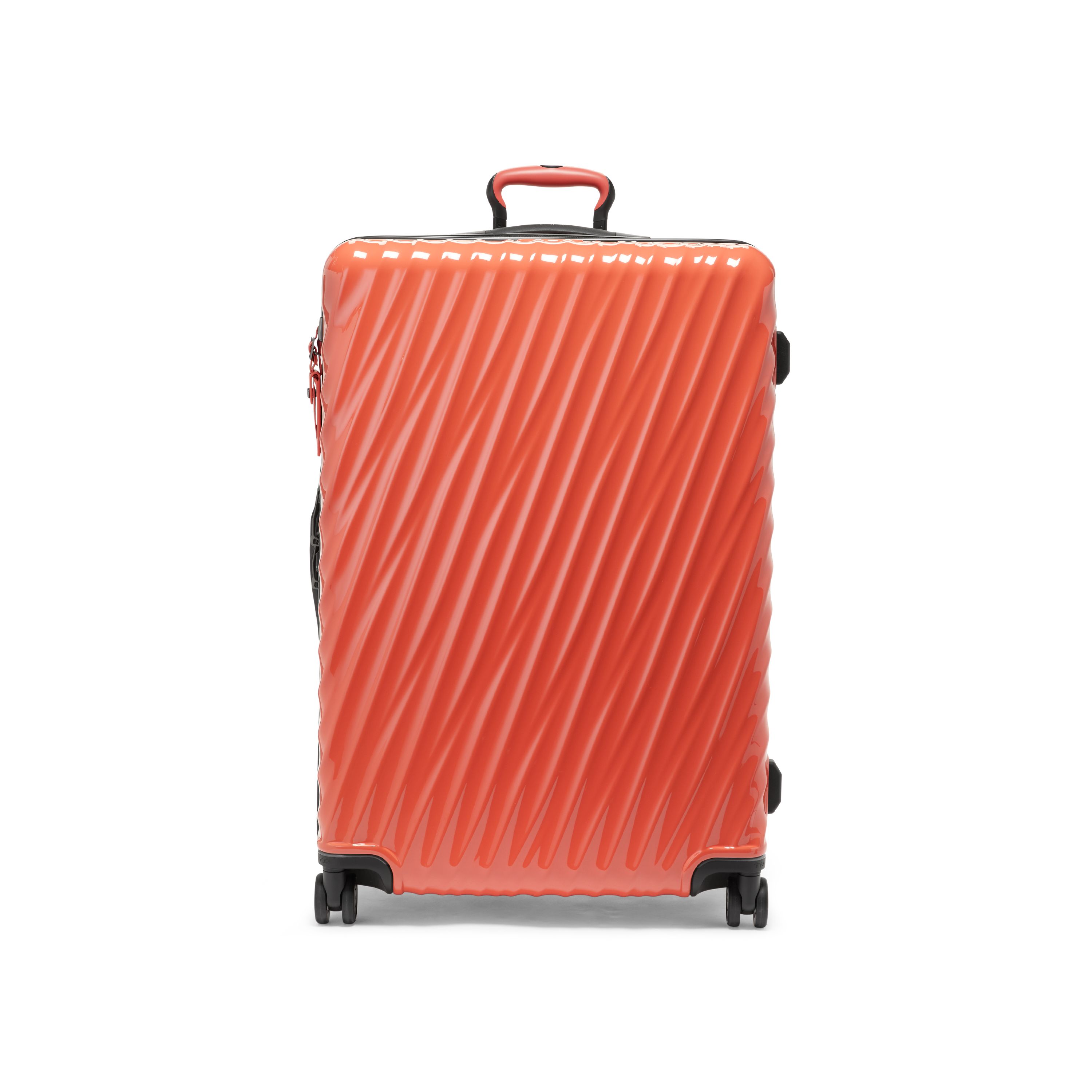 TUMI - 19 Degree Large Expandable Checked Luggage - 4-Wheels - Durable Hard Shell Zipper Expansion Checked Bag - Suitcase - Coral