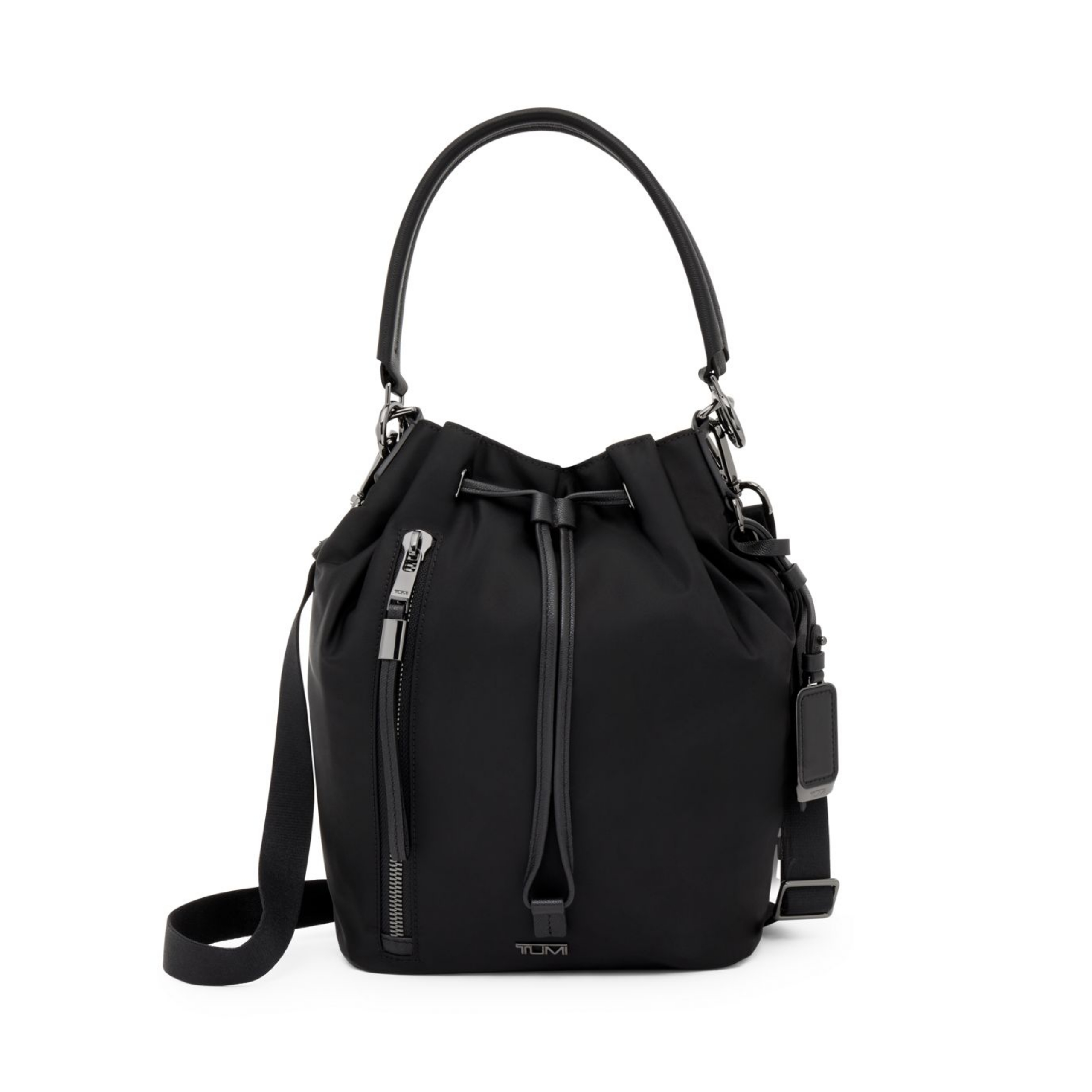 TUMI Voyageur Sabetha Bucket Crossbody - Black/Gunmetal