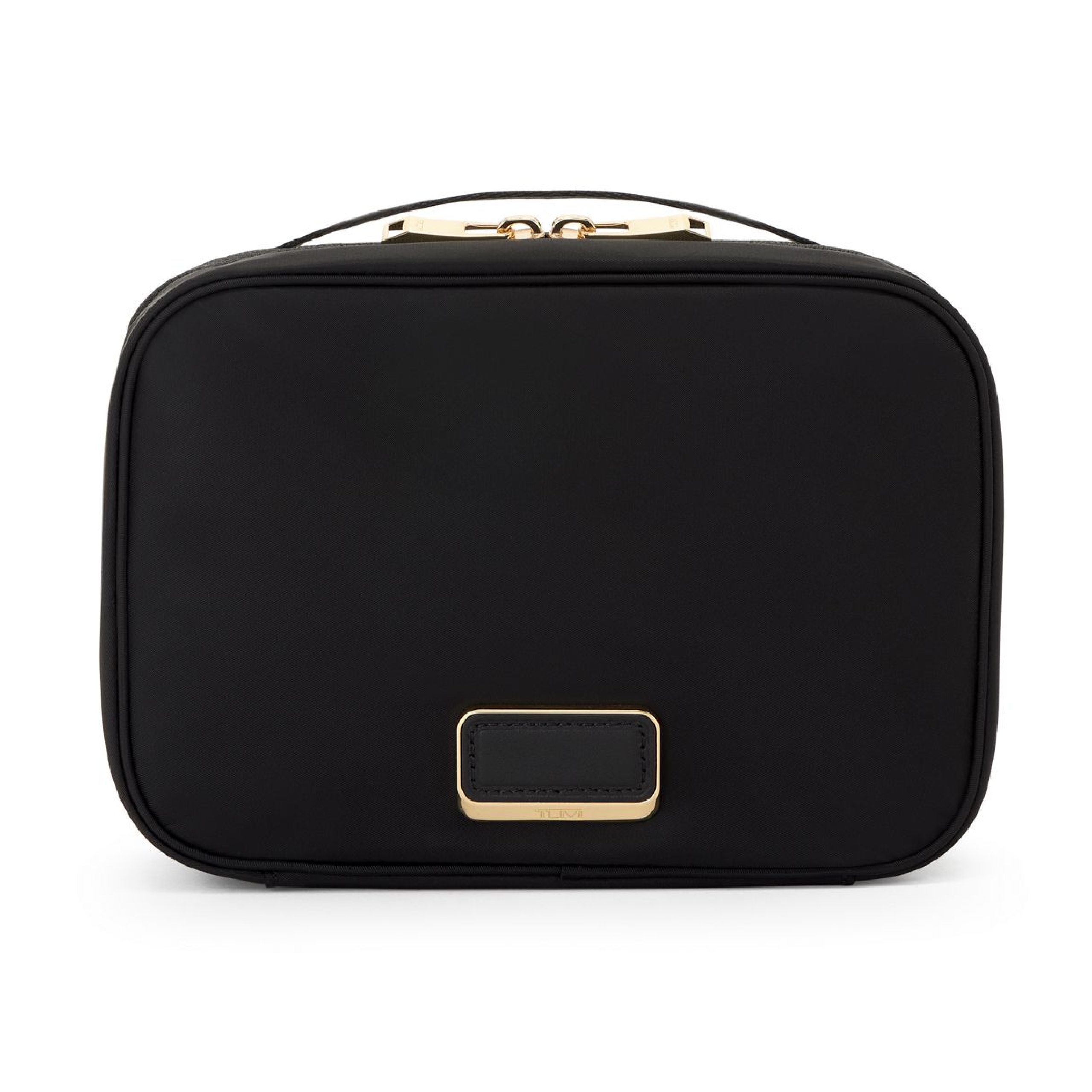 TUMI - Voyageur Tammin Cosmetic - Makeup Organizer Bag for Travel - Premium Toiletry Bag - Stain & Water-Resistant Material - Black & Gold