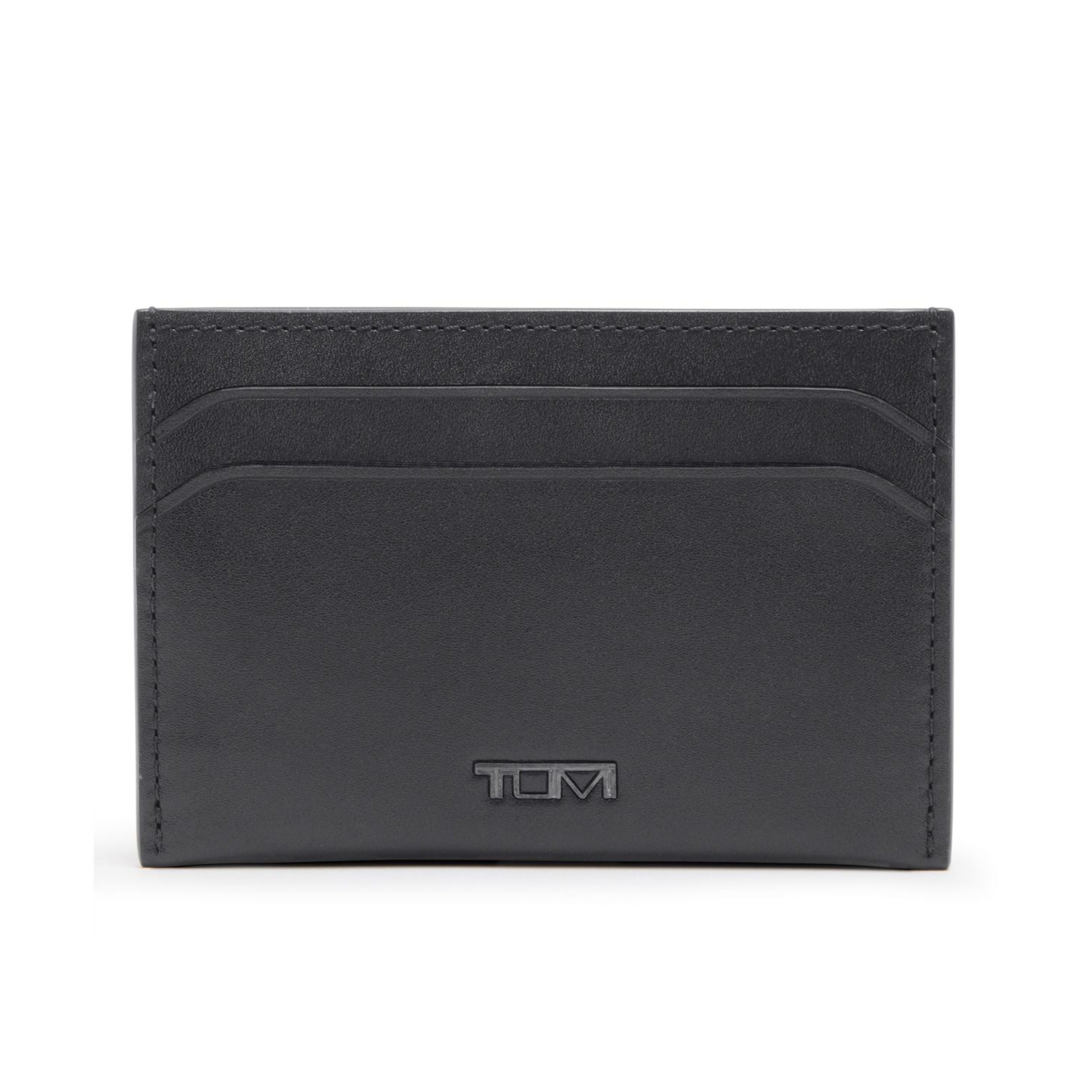 TUMI Nassau Money Clip Card Case - Black Smooth