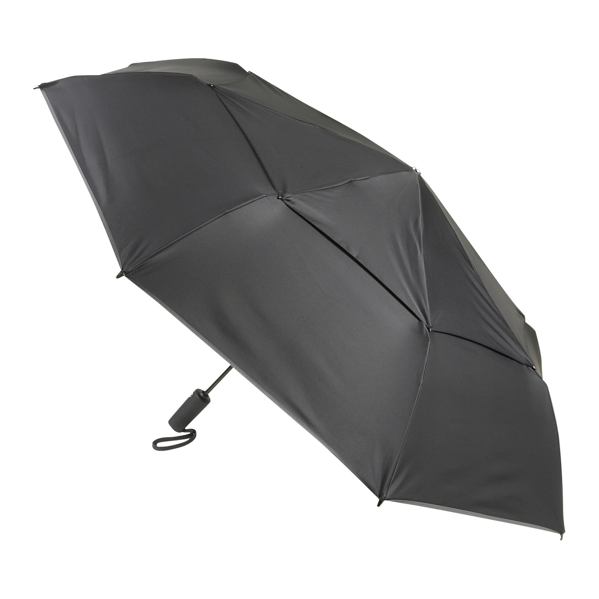TUMI - Auto Close Umbrella - Windproof Compact Travel Umbrella - Large - Black